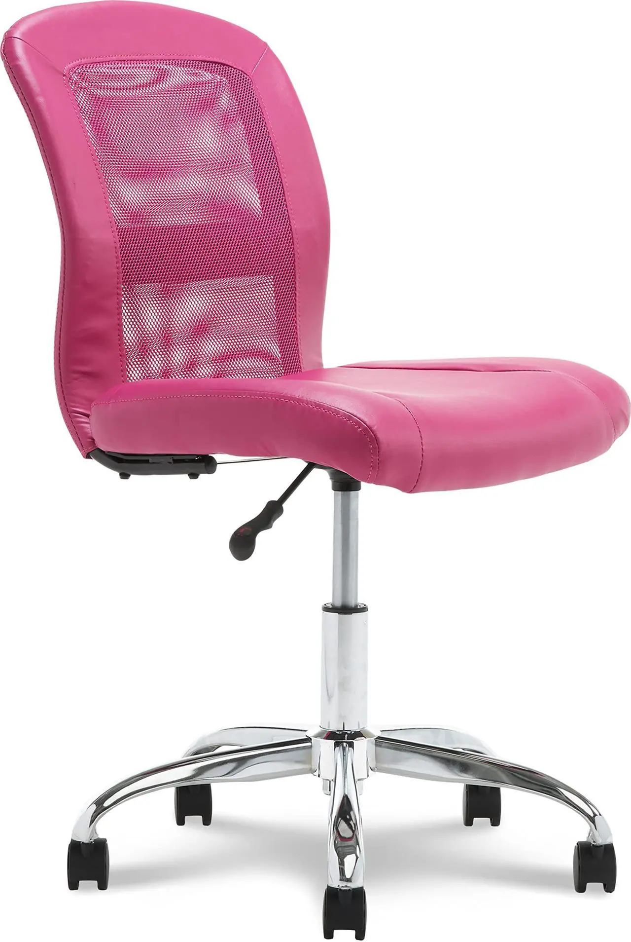 Alt view image 2 of 7 - Serta Essentials Computer Chair, Teamwork Pink Faux Leather and Mesh