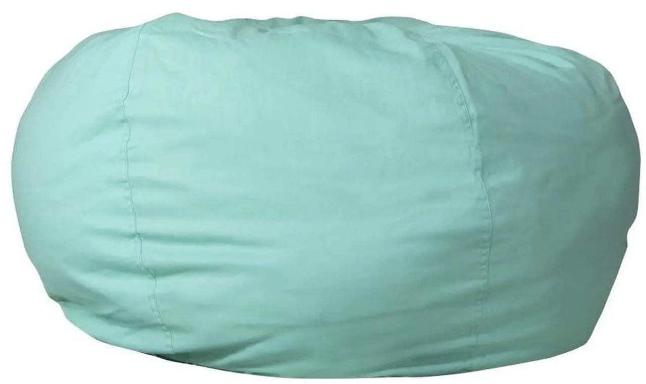 Alt view image 10 of 16 - Oversized Solid Mint Green Refillable Bean Bag Chair for All Ages