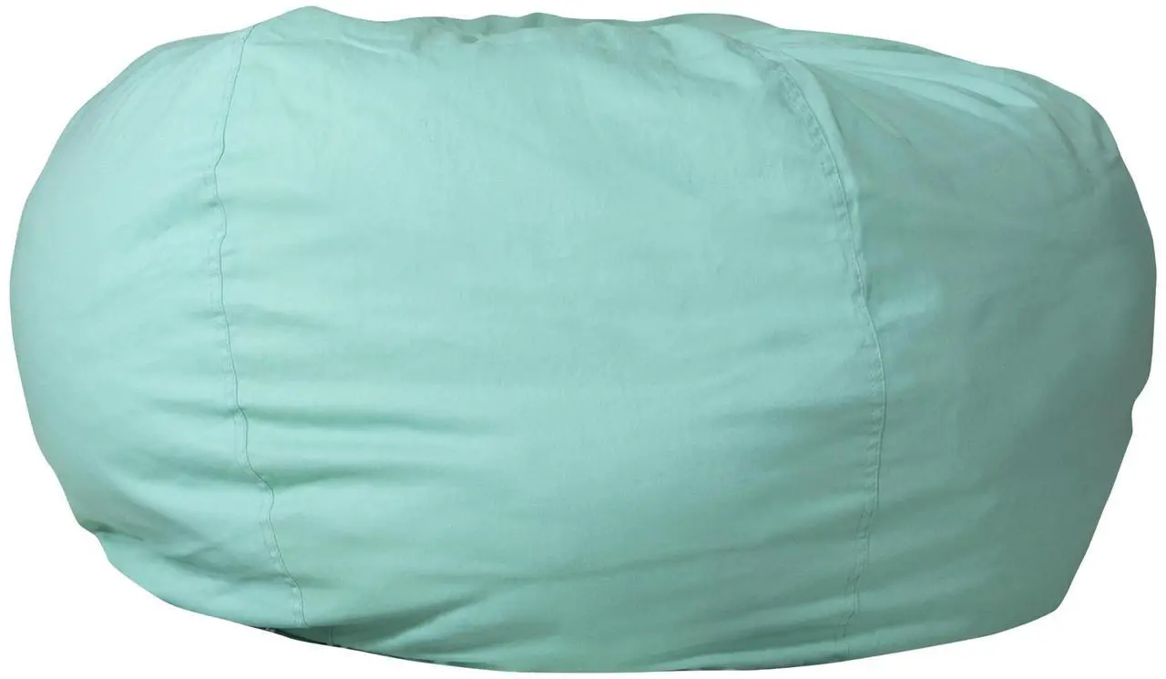 Alt view image 11 of 16 - Oversized Solid Mint Green Refillable Bean Bag Chair for All Ages