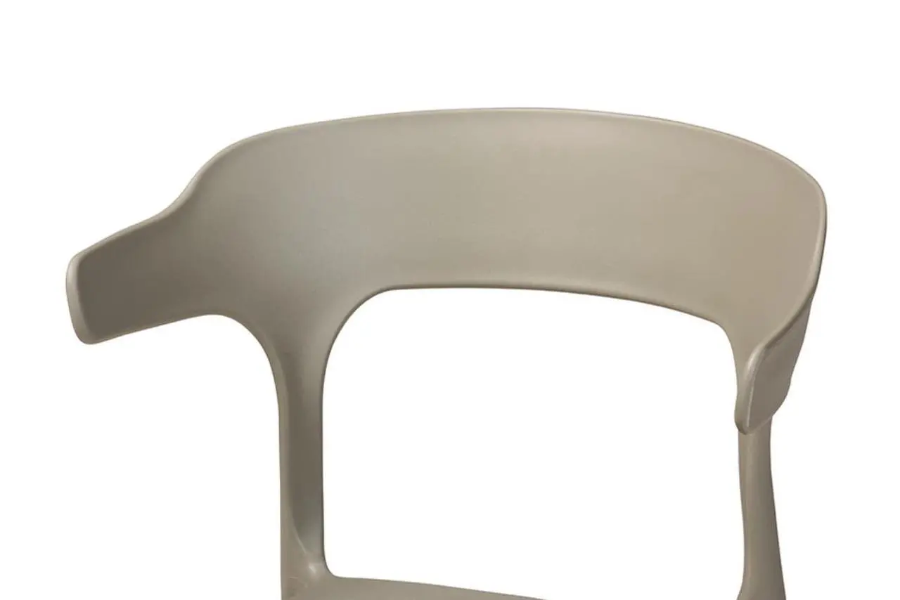 Alt view image 14 of 14 - BAXTON STUDIO 193-4PC-12026-ZORO Gould Modern Transtional Beige Plastic Dining