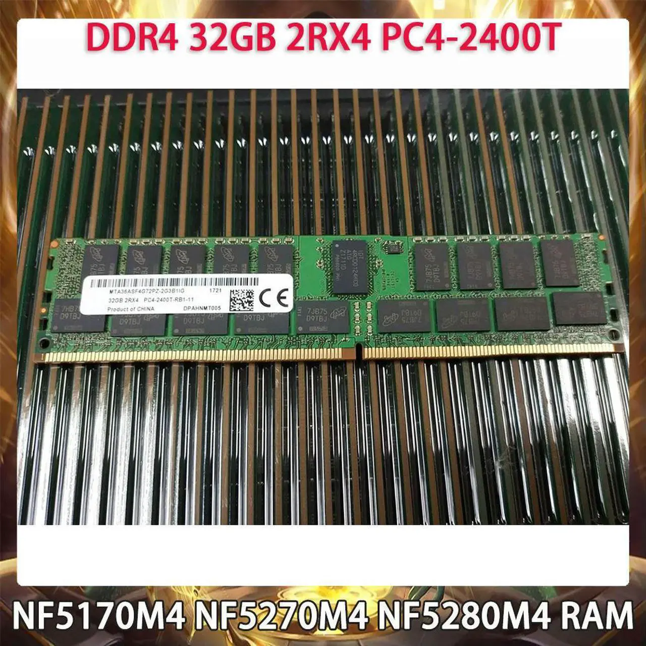 Main image of For Inspur NF5170M4 NF5270M4 NF5280M4 Server Memory 32GB DDR4 2400MHz 2RX4 PC4-2400T RAM