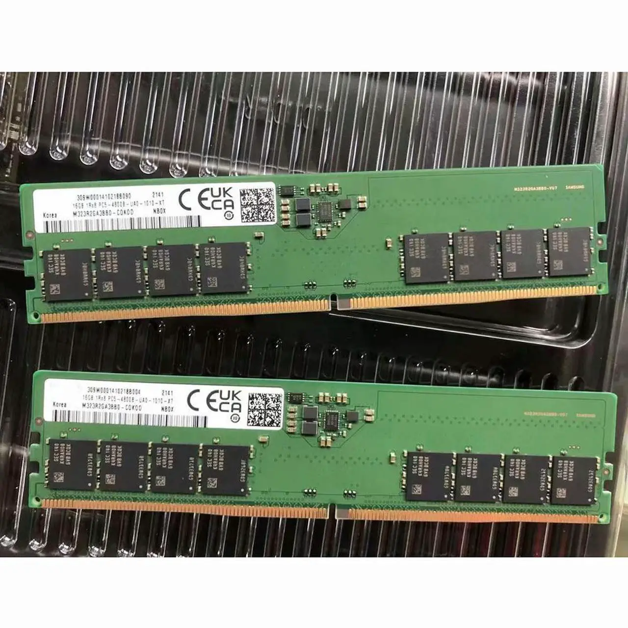 Alt view image 2 of 6 - 16GB DDR5 4800MHz UDIMM RAM 1RX8 PC5-4800B-UA0 For M323R2GA3BB0-CQK Desktop Memory