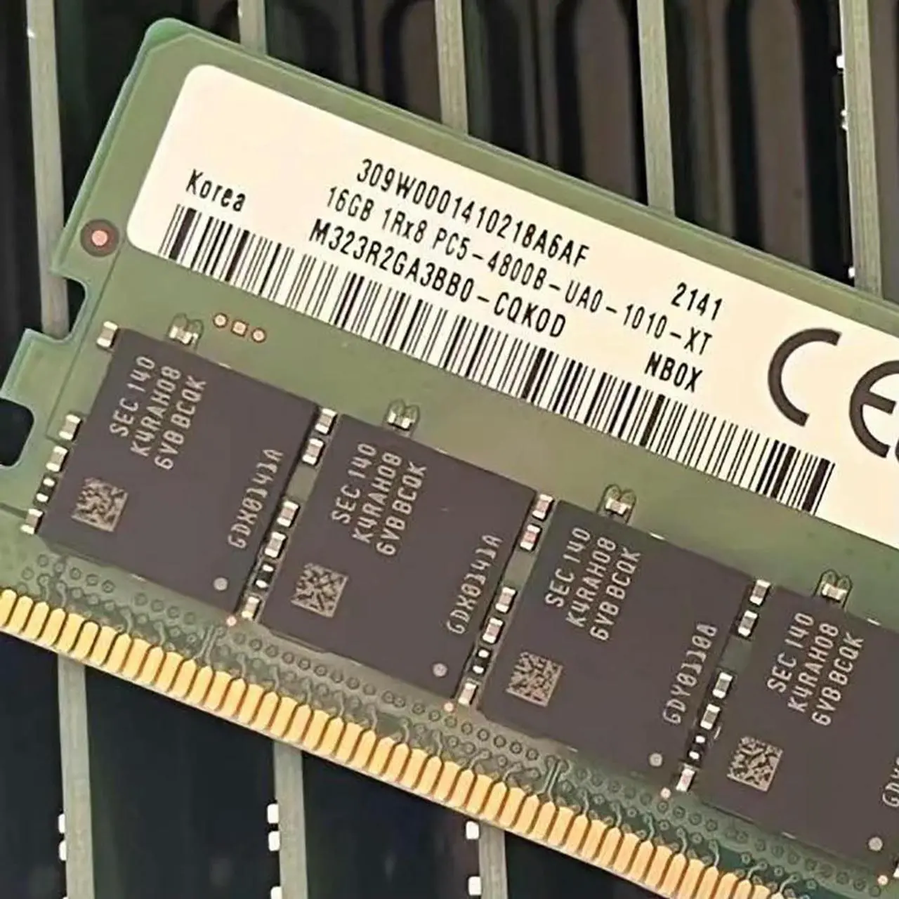 Alt view image 3 of 6 - 16GB DDR5 4800MHz UDIMM RAM 1RX8 PC5-4800B-UA0 For M323R2GA3BB0-CQK Desktop Memory