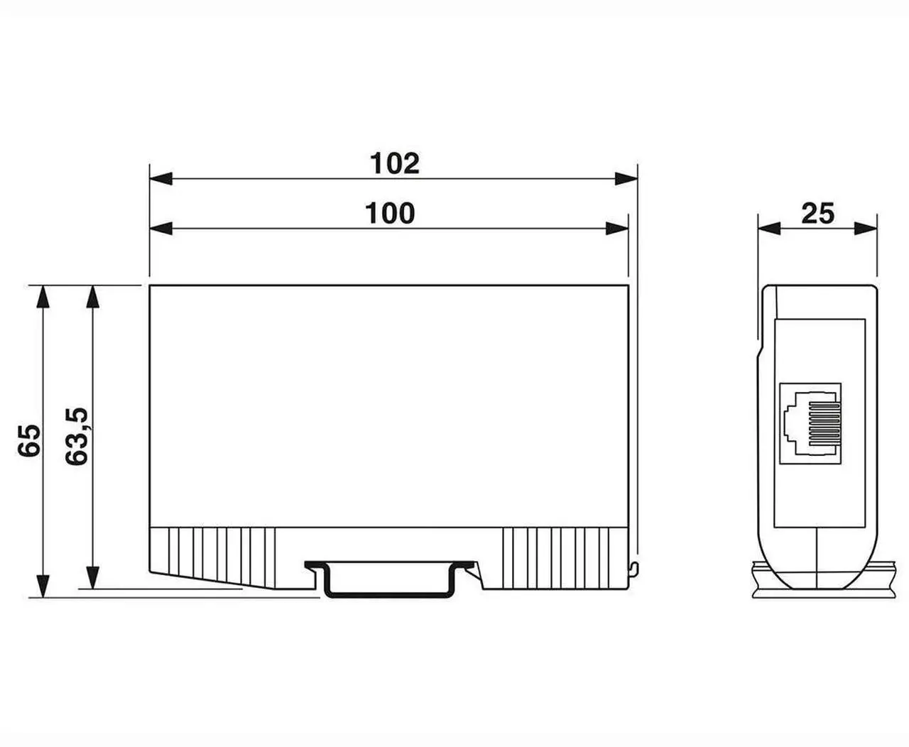 Main image of DT-LAN-CAT.6+ Attachment Plug For Phoenix DIN Rail Mounting For Phoenix Surge Protection For Information Technology 2881007
