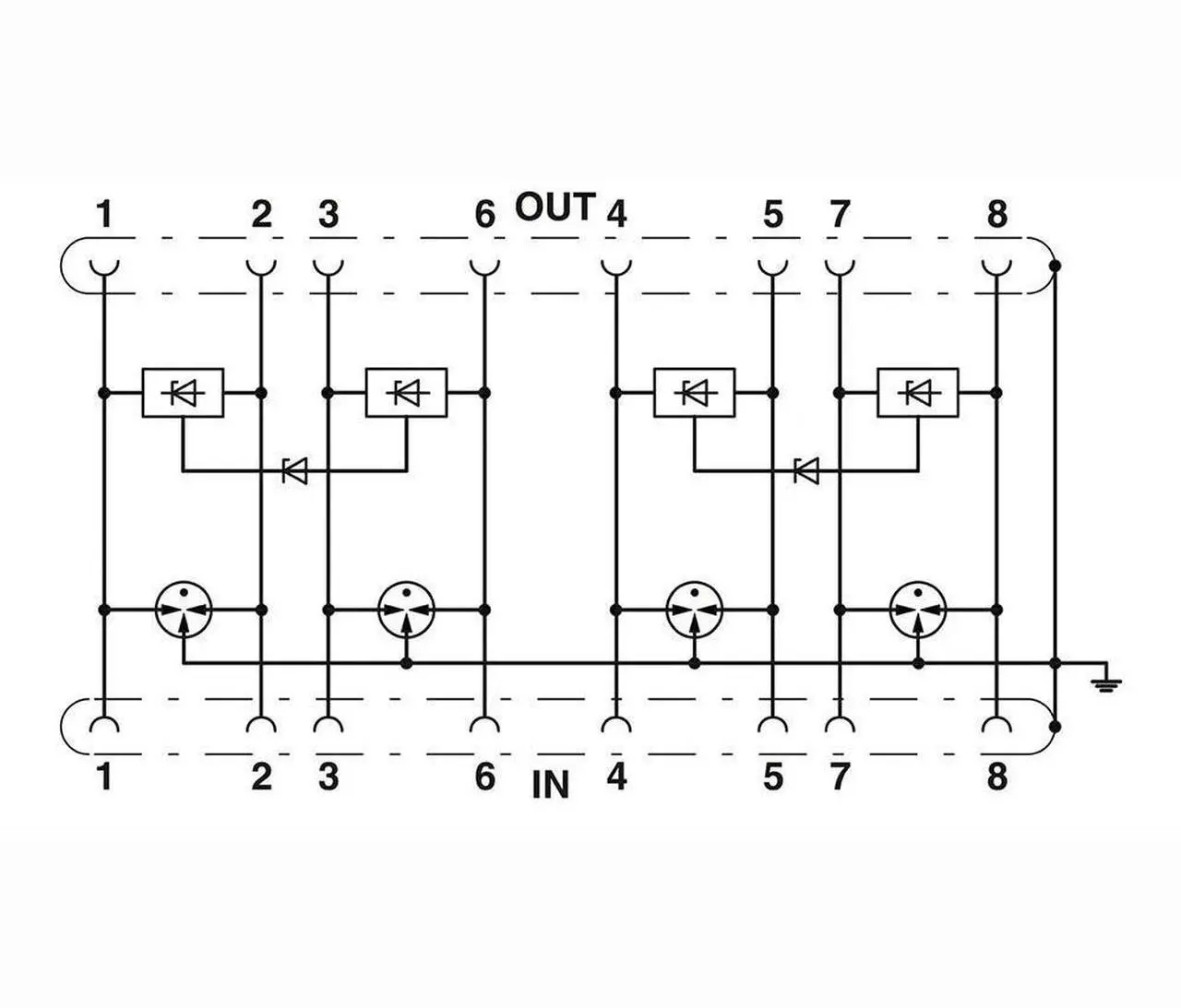 Alt view image 3 of 6 - DT-LAN-CAT.6+ Attachment Plug For Phoenix DIN Rail Mounting For Phoenix Surge Protection For Information Technology 2881007