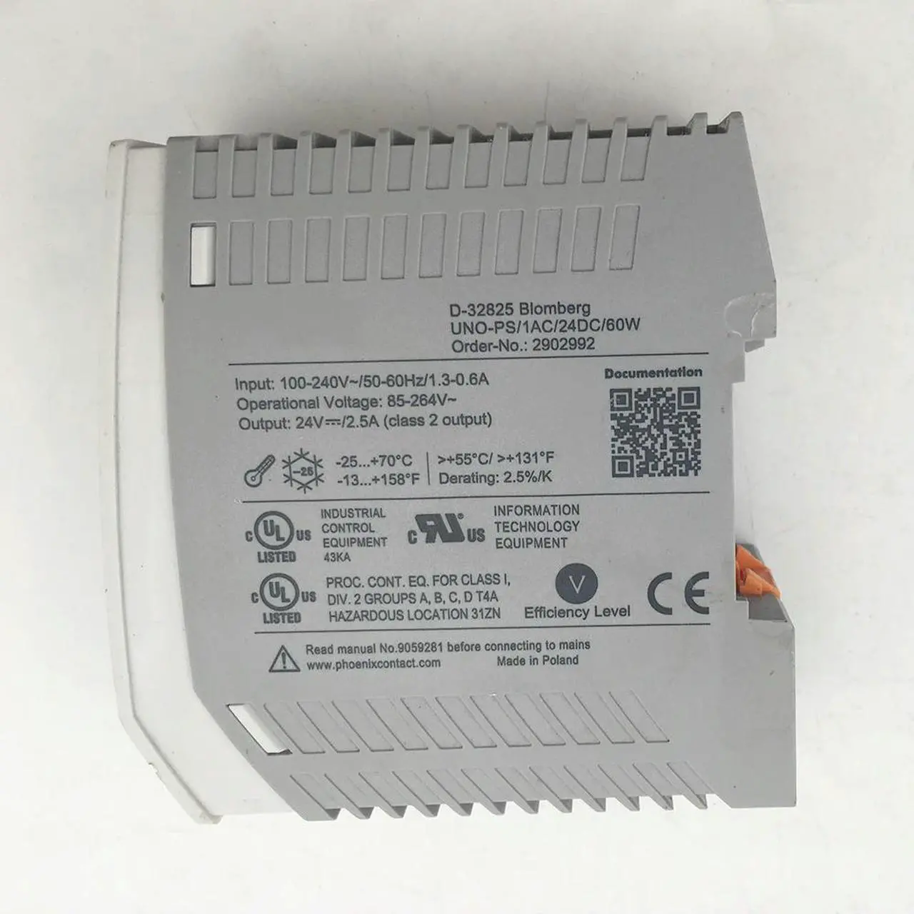 Alt view image 2 of 7 - Hot Sale UNO-PS/1AC/24DC/60W For Phoenix Power Supply 2902992 24V 60W