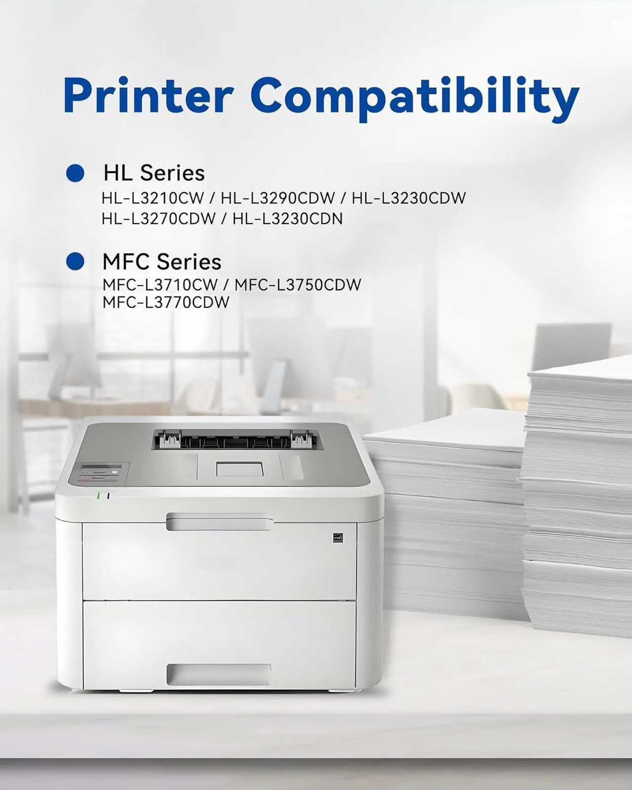 Alt view image 2 of 7 - Ennovor TN227 Toner Cartridge High Yield Replacement for Brother TN-227 TN223 TN 227BK 227C 227M 227Y to Work with Brother HL-L3270CDW MFC-L3770CDW HL-L3290CDW MFC-L3750CDW HL-L3210CW Printer (5 Pack)