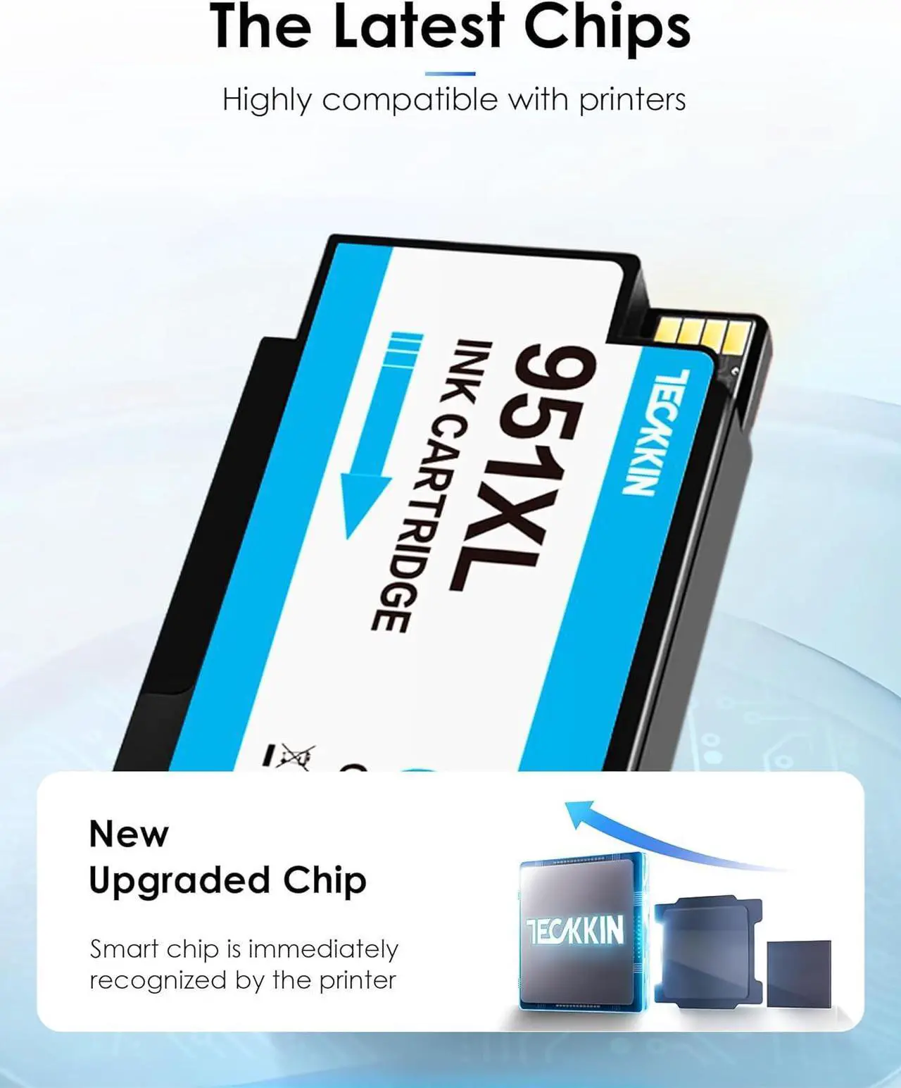 Alt view image 6 of 6 - Ennovor 950XL 951XL Combo Pack (5-Pack) Compatible for High Yield HP 950 951 Ink Cartridges Combo Pack, 8600 8610 8620 8660 76DW 251DW, Best-for Home Office, Color, Black