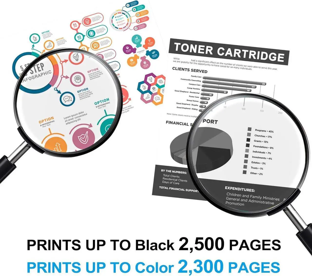 Alt view image 3 of 6 - Ennovor 210A Toner Cartridges 4-Pack (with Chip) : Replacement for 210A Toner Cartridges Color Pro MFP 4301fdw 4301fdn 4301dw Color Pro 4201dw 4201dn Printer