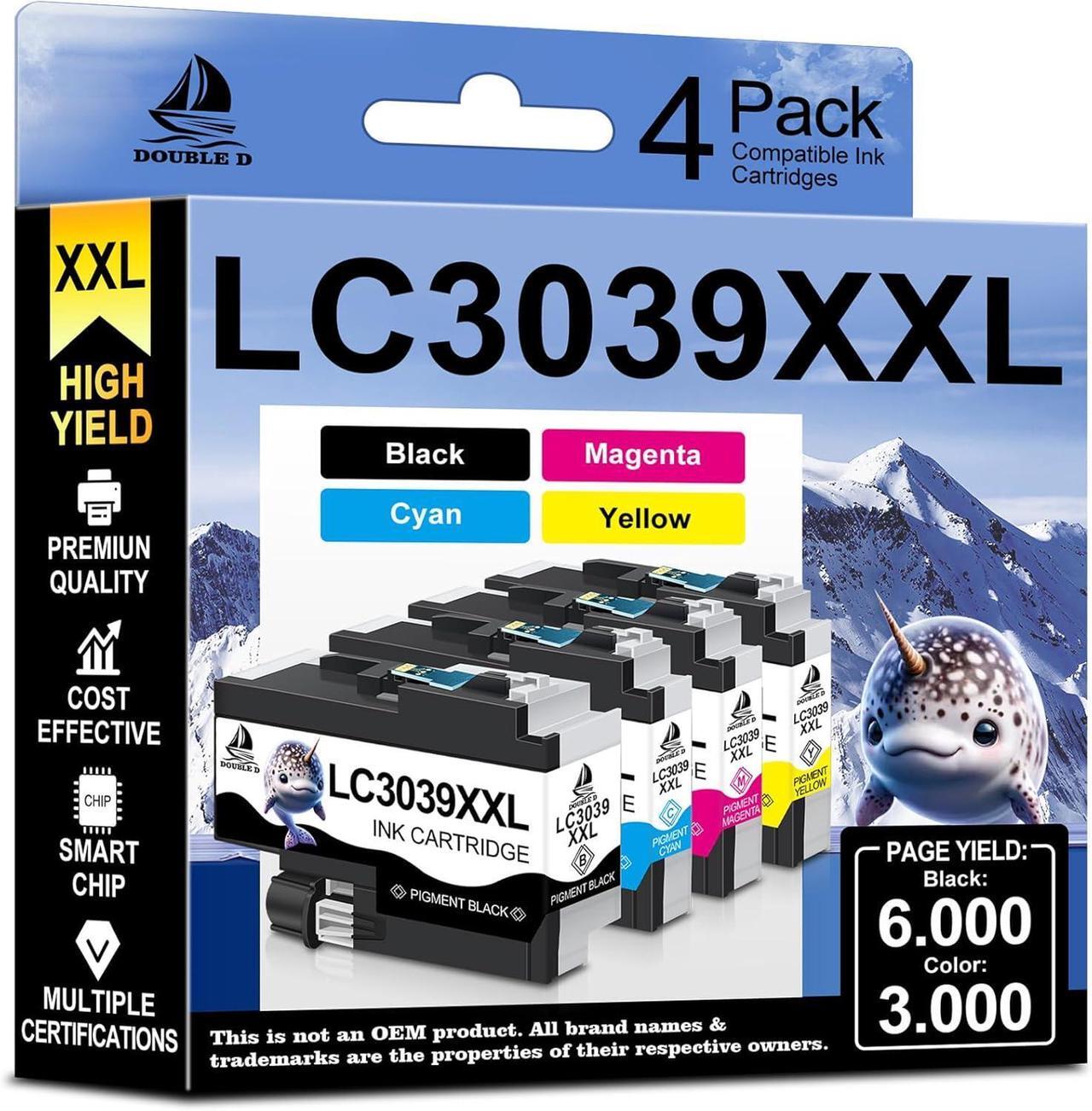 Main image of Ennovor LC3039XXL Compatible Ink Cartridges Replacement for Brother LC3039 LC3039XXL LC-3039BK LC3037 LC3037BK LC-3037XXL,Work for Brother MFC-J5945DW MFC-J6945DW MFC-J5845DW MFC-J6545DW(4 Pack)