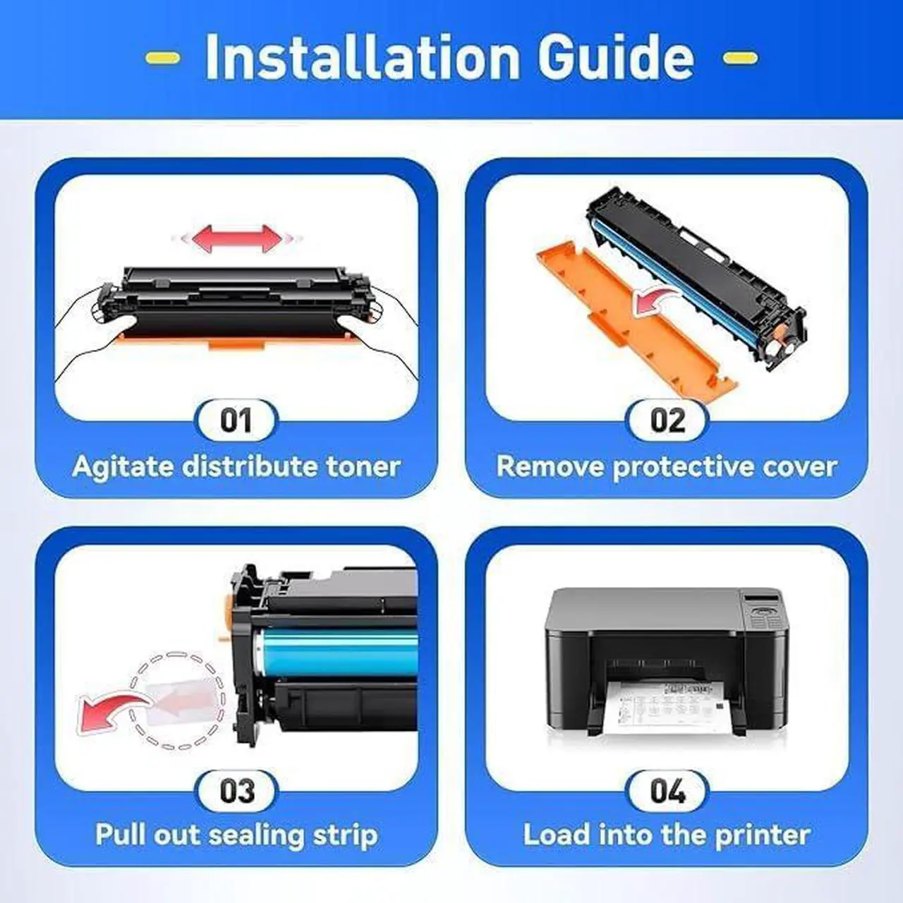 Alt view image 2 of 7 - Ennovor 218A W2180A Black Toner Cartridge (with Chip) Replacement for HP 218X/218A to Compatible with HP Color Laser Jet Pro 3201dw MFP 3301cdw MFP 3301fdw MFP 3301sdw | 2 Pack Black Doroko