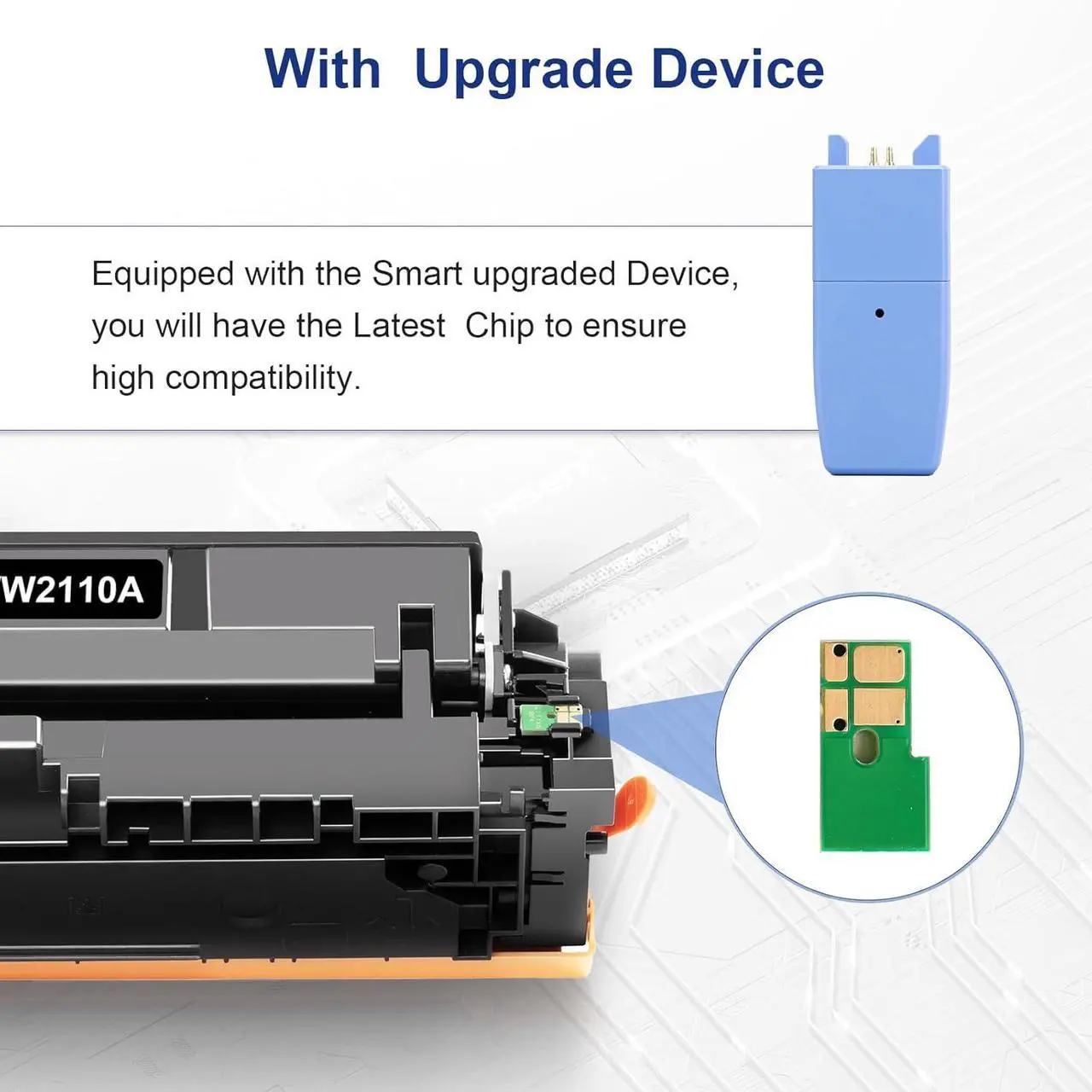 Alt view image 6 of 7 - Ennovor INKCLOUD 206A Toner Cartridges 4 Pack with Chip Compatible Replacement for HP 206A 206X W2110A W2110X Work with Color Pro MFP M283fdw M283cdw Pro M255dw M283 M255 Printer Ink High Yield Toner