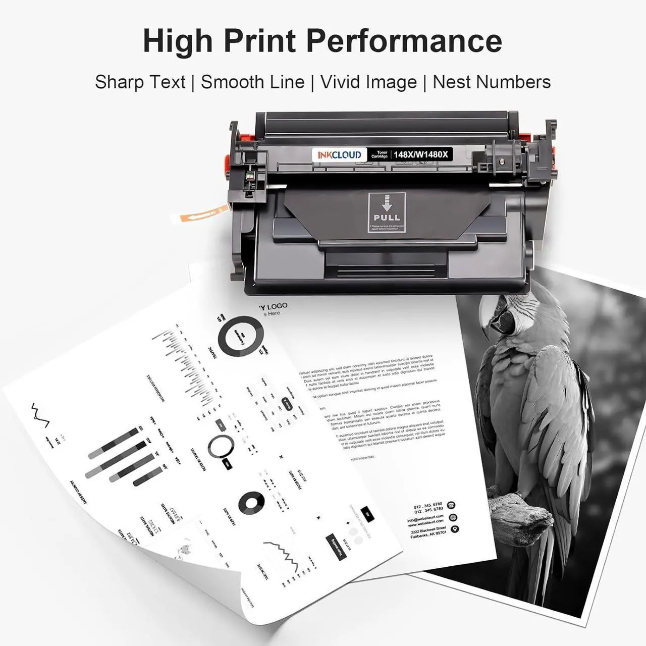 Alt view image 6 of 7 - Ennovor INKCLOUD 148X Black Toner Cartridges 2 Pack with Chip and Upgrade Device Compatible Replacement for 148A 148X W1480X for HP Pro MFP 4101fdw 4101fdn 4101dw, Pro 4001n 4001dn 4001dw
