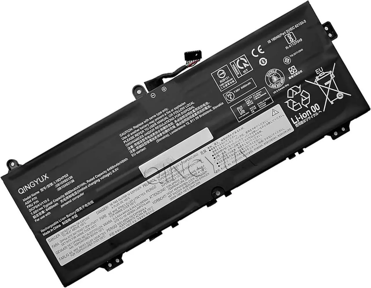 Main image of L19M4PG2 SB10X63140 5B10X63141 L19D4PG2 5B10X63138 L19L4PG2 SB10X63137 5B10X63136 Laptop Battery Compatible with Lenovo IdeaPad ChromeBook Flex 5 13.3 inch Series