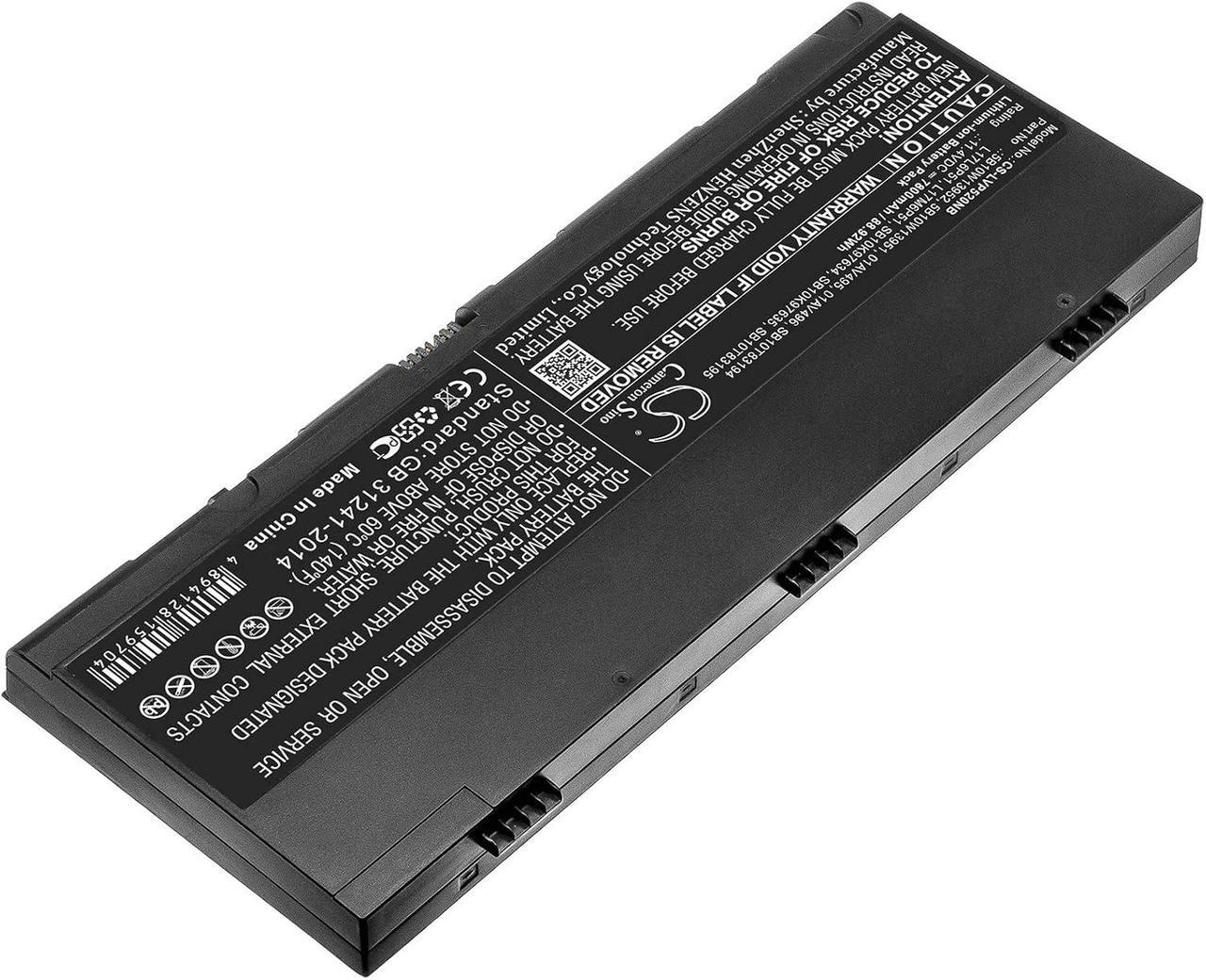 Alt view image 2 of 3 - AQQXING New Rechargeable Battery for Thinkpad P52, ThinkPad P52 C00, ThinkPad P52 K00, ThinkPad P52 L00, ThinkPad P52(20M9A014CD) (7800mAh) 01AV495, 01AV496, 5B10W13951, 5B10W13952, L17L6P51
