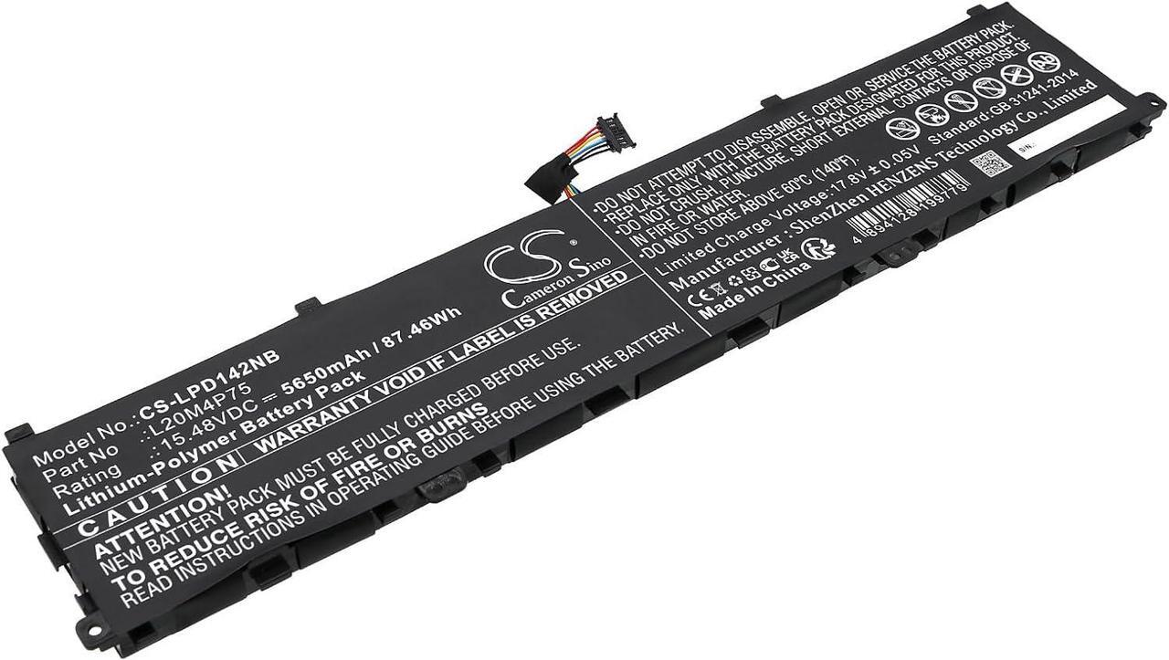 Main image of AQQXING New Rechargeable Battery for ThinkPad P1 Gen 4 20Y30002IX, ThinkPad P1 Gen 4 20Y30005MB, ThinkPad X1 Extreme Gen 5 21DE (5650mAh) 5B11B79217, 5B11B79218, 5M11E25313, L20D4P75, L20M4P75