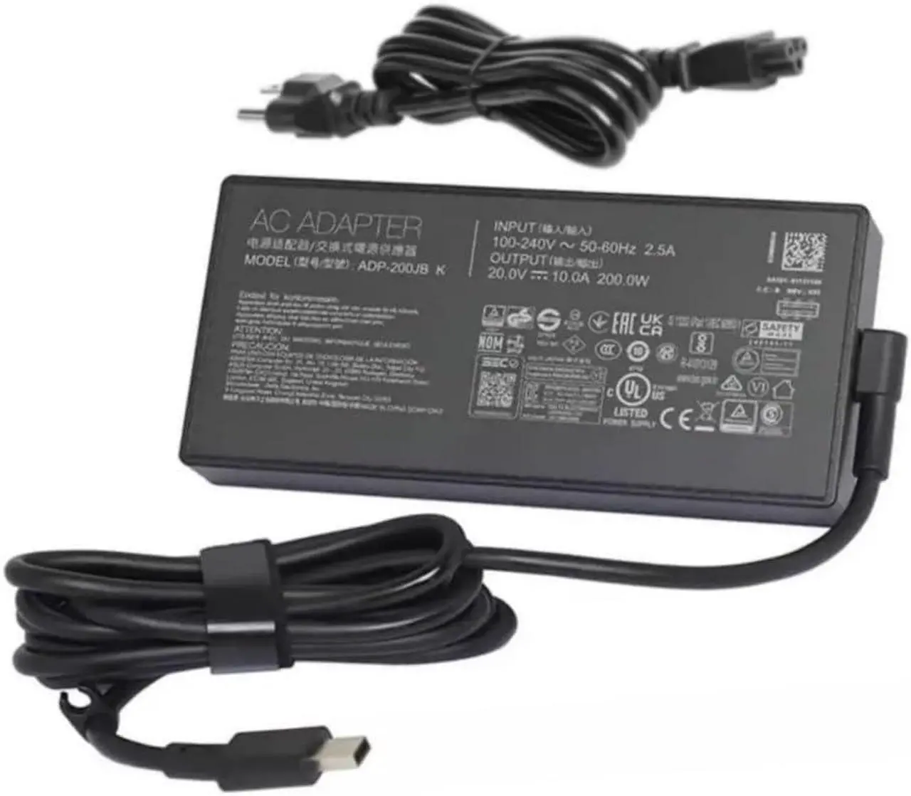 Main image of 200W Charger for Asus ROG Zephyrus/TUF G16 G14 A14 A16 2024 2025 GA605 GU605 GA403 ProArt P16 PX13 GA605WV GA605WI GU605MI GU605MU GA403UV GA403UU GA403UI FA401UV FA401UU FA401WU FA401WV HN7306 H7606