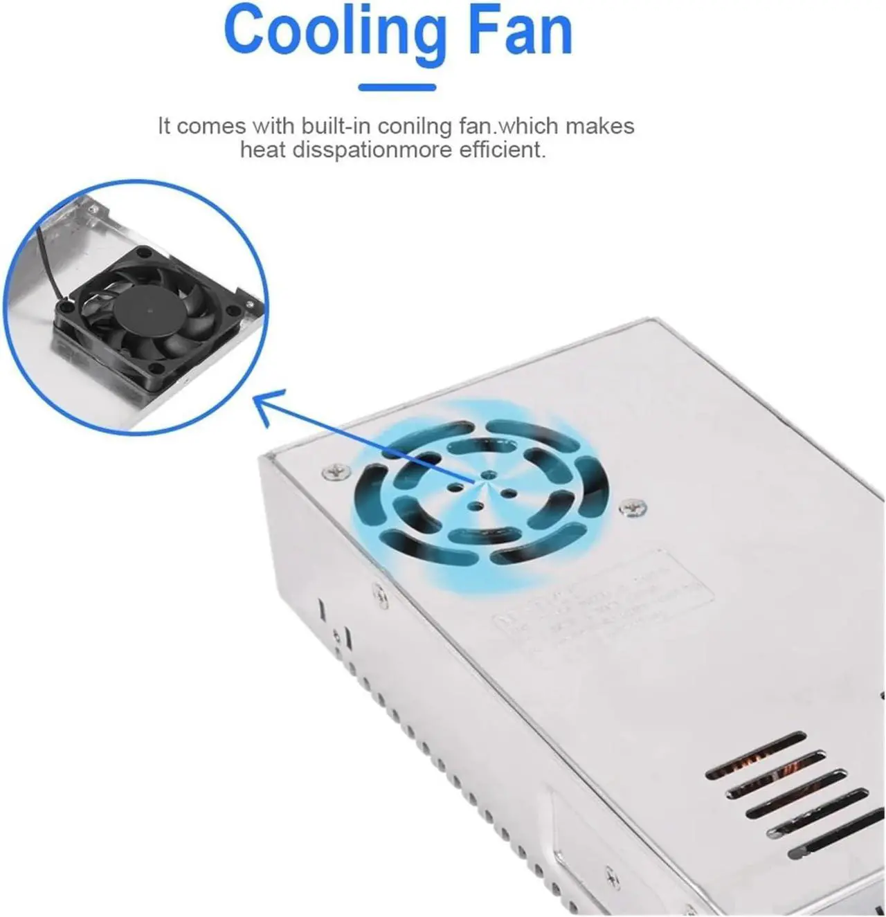 Alt view image 4 of 6 - 500W Universal DC Switching Power Supply 0-12V 15V 24V 36V 48V 60V 85V 200V LED Digital Display Power Supply for Computer Lab, LED Strip Light and So on(110V)