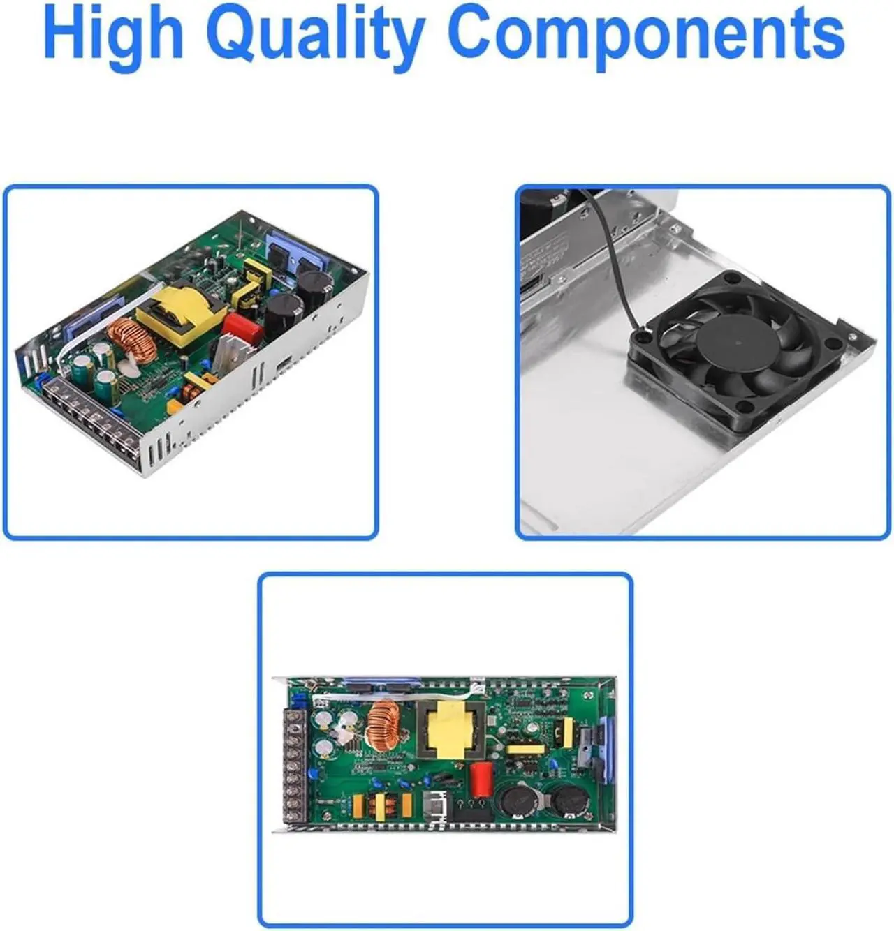 Alt view image 5 of 6 - 500W Universal DC Switching Power Supply 0-12V 15V 24V 36V 48V 60V 85V 200V LED Digital Display Power Supply for Computer Lab, LED Strip Light and So on(110V)