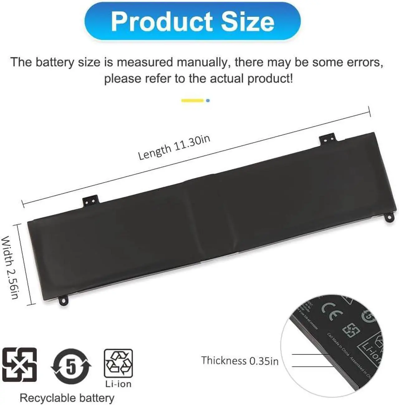 Alt view image 3 of 7 - C41N2013 C41N2013-1 Battery Replacement for ASUS ROG Strix G15 G513 G513IM G17 G713 G713IM G713QM Scar 15 G533 G533QM G533QR 17 G733 G733ZM Zephyrus G15 GA503 S17 GX703 M16 GU603 GU603HE