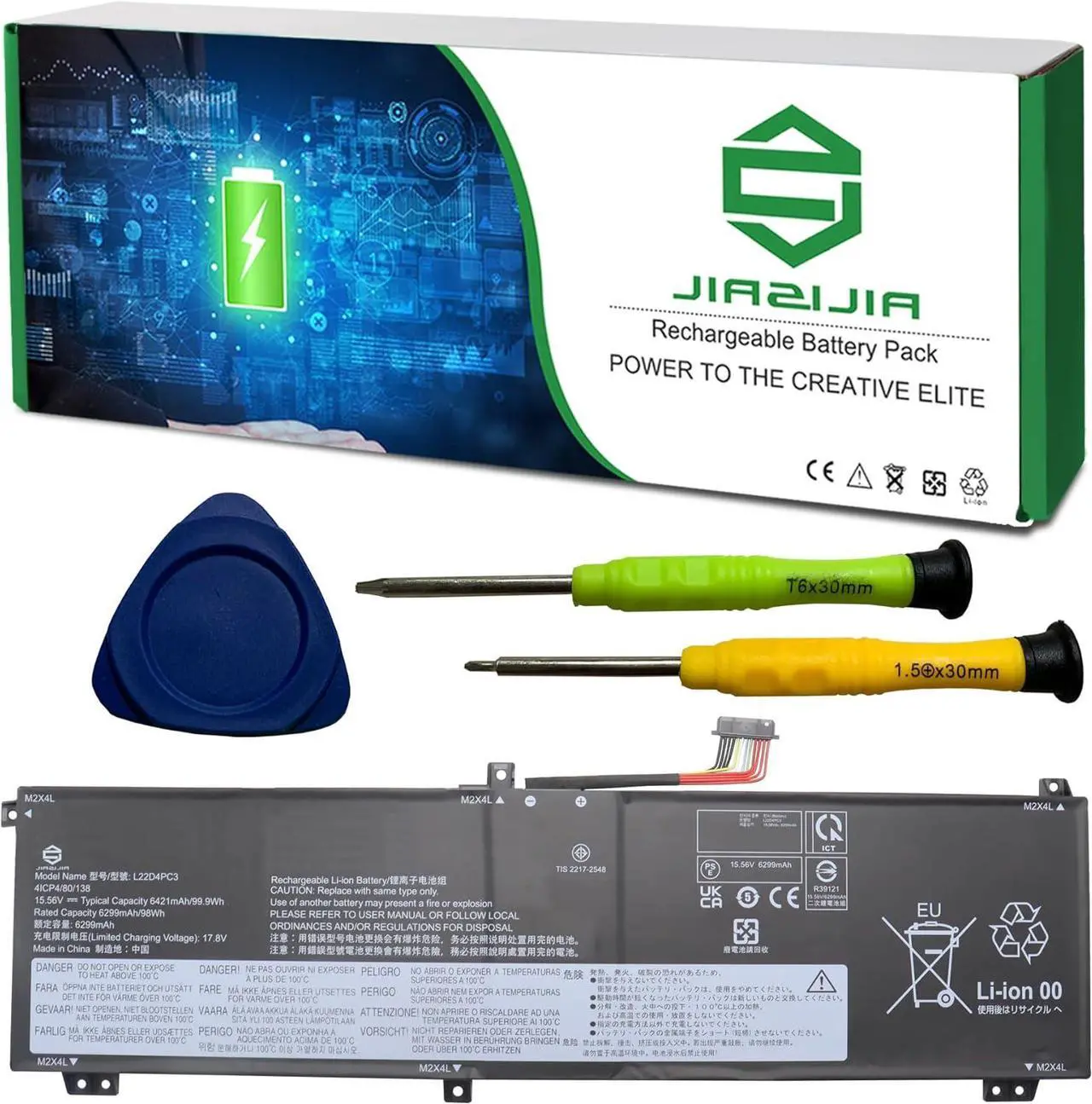 Main image of L22D4PC3 Laptop Battery Replacement for Lenovo Legion S7 16IRH8 16APH8 Legion 9 16IRX8 16IRX9 Series SB11K39159 5B11K39160 SB11N45992 5B11N45966 L22M4PC3 SB11K39156 L22C4PC3 15.56V 99.9Wh