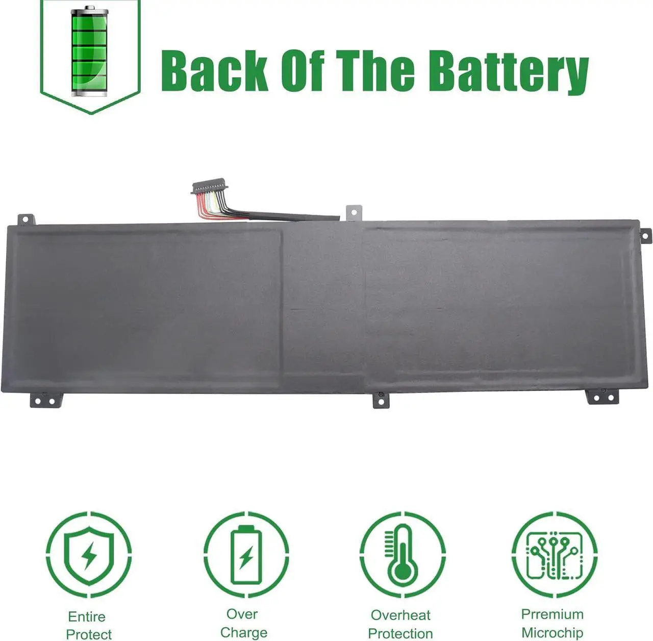 Alt view image 6 of 6 - L22D4PC3 Laptop Battery Replacement for Lenovo Legion S7 16IRH8 16APH8 Legion 9 16IRX8 16IRX9 Series SB11K39159 5B11K39160 SB11N45992 5B11N45966 L22M4PC3 SB11K39156 L22C4PC3 15.56V 99.9Wh