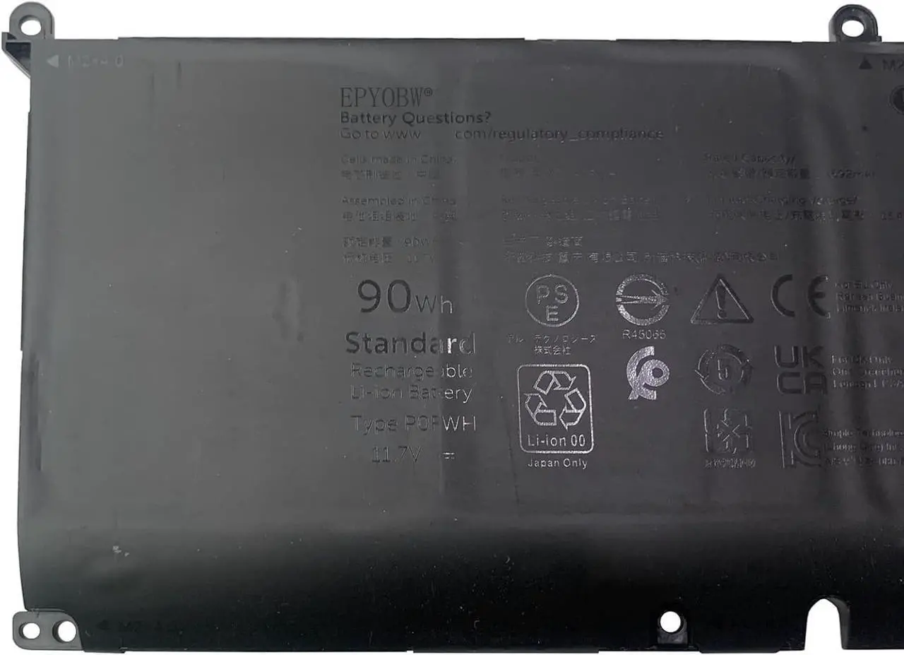 Alt view image 3 of 3 - P0FWH Laptop Battery 90Wh 7692mAh 6-Cell 11.7V Compatible with Dell Alienware m16 R2 / Inspiron 16 Plus 7640 / Inspiron 16 7640 2-in-1 Series POFWH