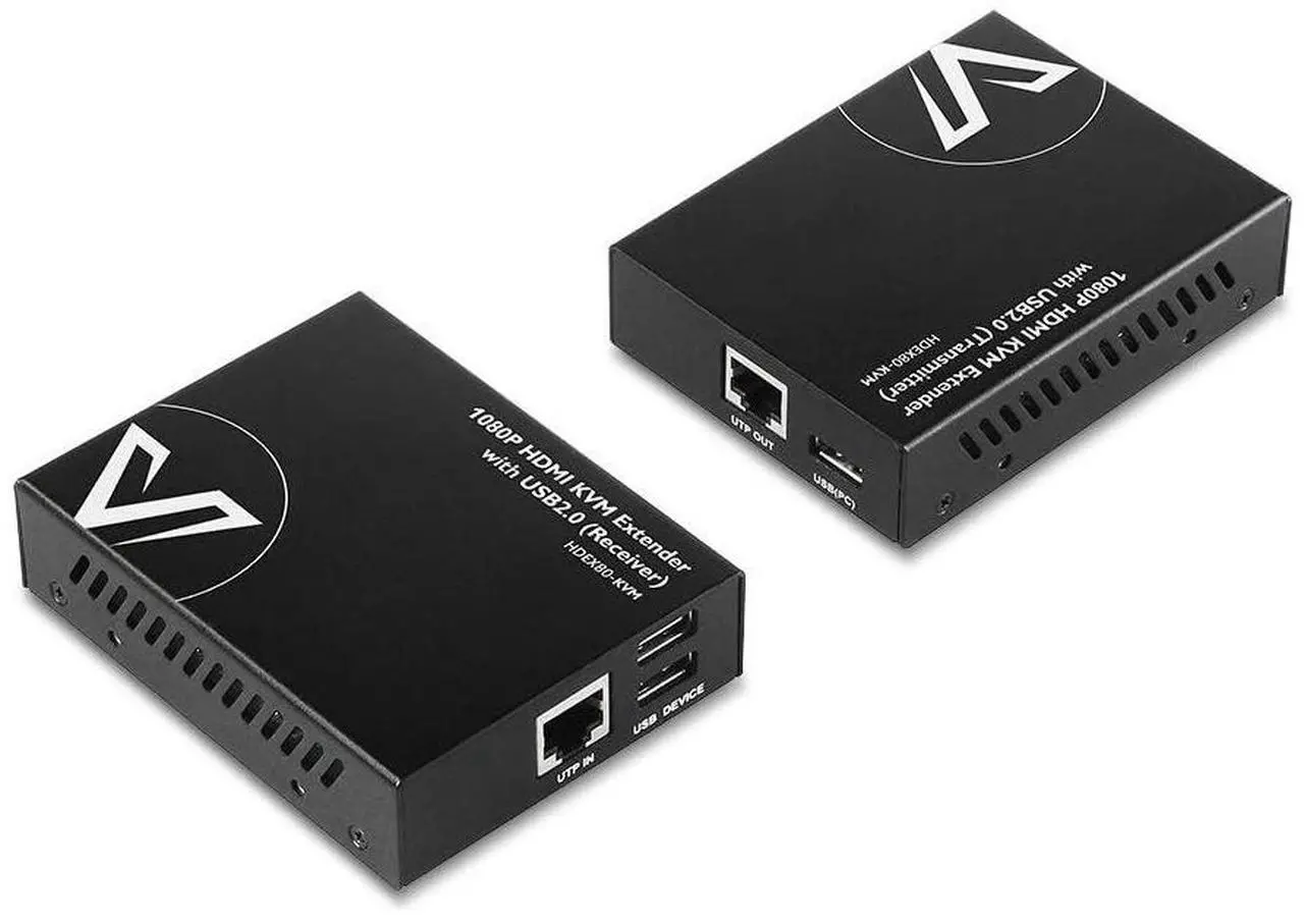 Alt view image 7 of 7 - 4K HDMI USB KVM Extender up to 120M(390ft) Bundle with 1080P HDMI KVM USB Extender Over Cat5e/6/6a/7 up to 80M(260ft)