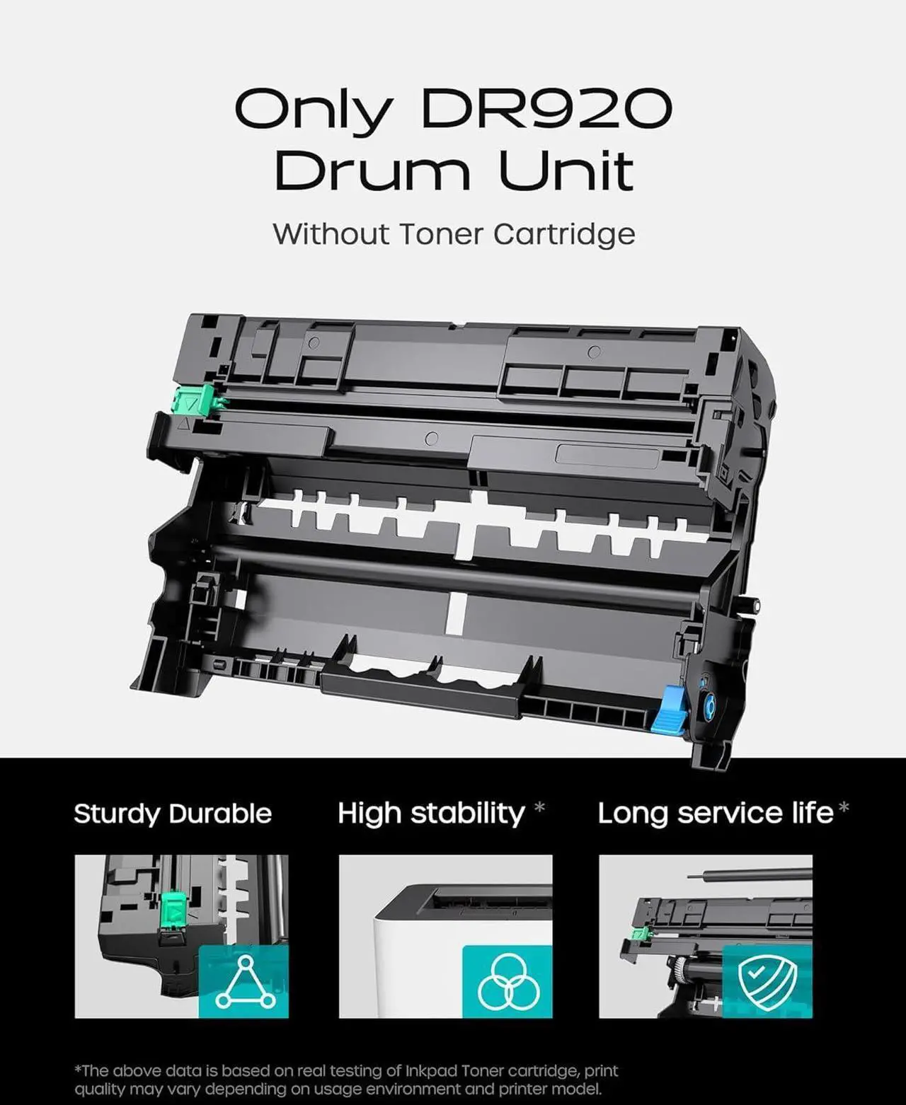 Alt view image 3 of 6 - Ennovor DR920 Drum Unit (NOT Toner) for Brother DR-920 DR920 use with TN920 TN-920 TN920XL TN920XXL Work for Brother HL-L6210DW MFC-L5915DW HL-L5210DWT HL-L5210DN HL-L5210DW HL-L6310DW Printer 2 Pack