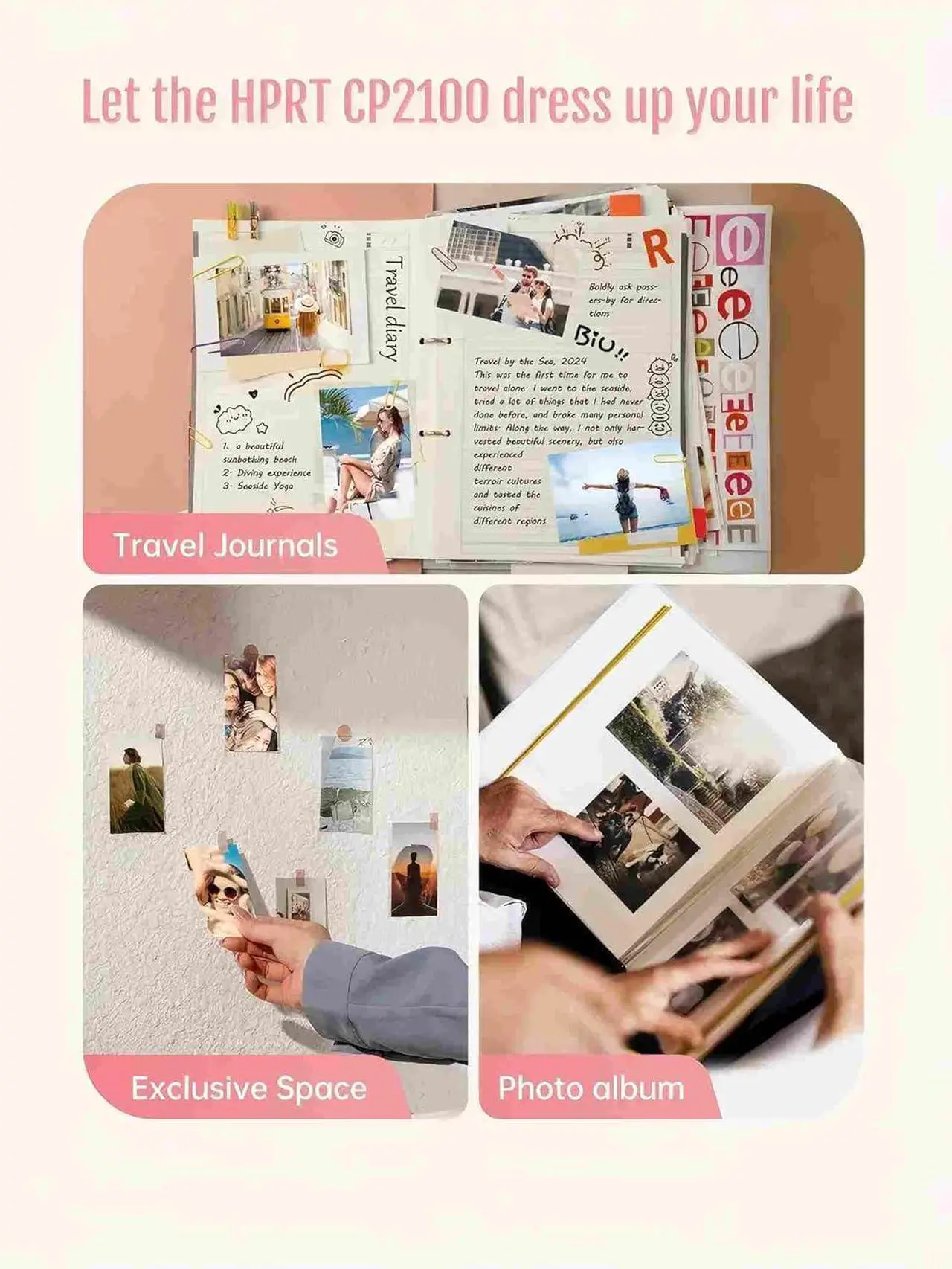 Alt view image 5 of 7 - Ennovor Mini Photo Printer for iPhone, Smartphone, Portable Instant Picture Printer with Bluetooth, Wireless Thermal Dye Sublimation Photo