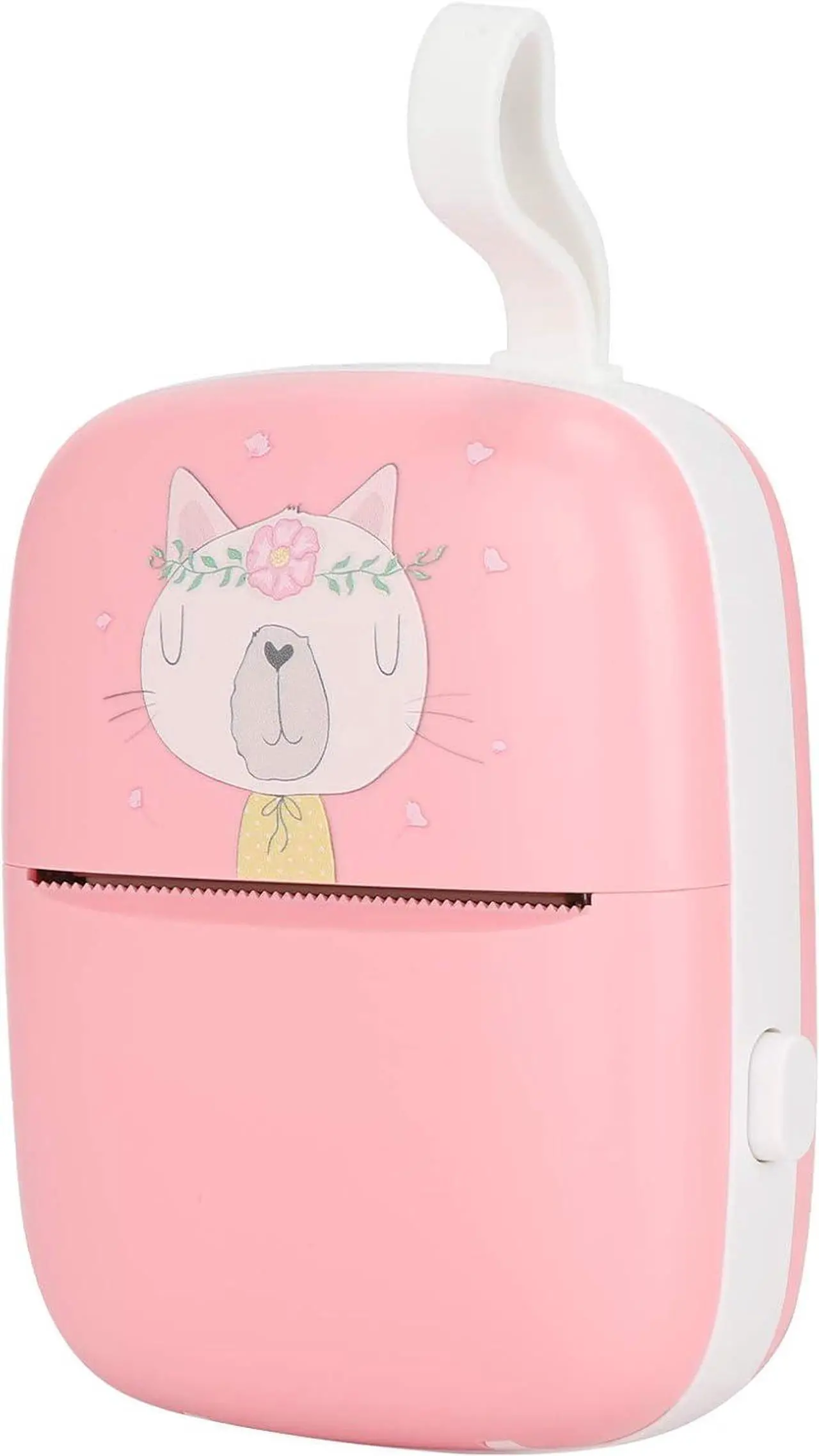 Alt view image 7 of 7 - Ennovor Mini Printer Hand Held Portable Photo Printer for Students, Wrong Question Printing, Connectivity, Battery, 203DPI Resolution (Pink (with Silicone Rope))