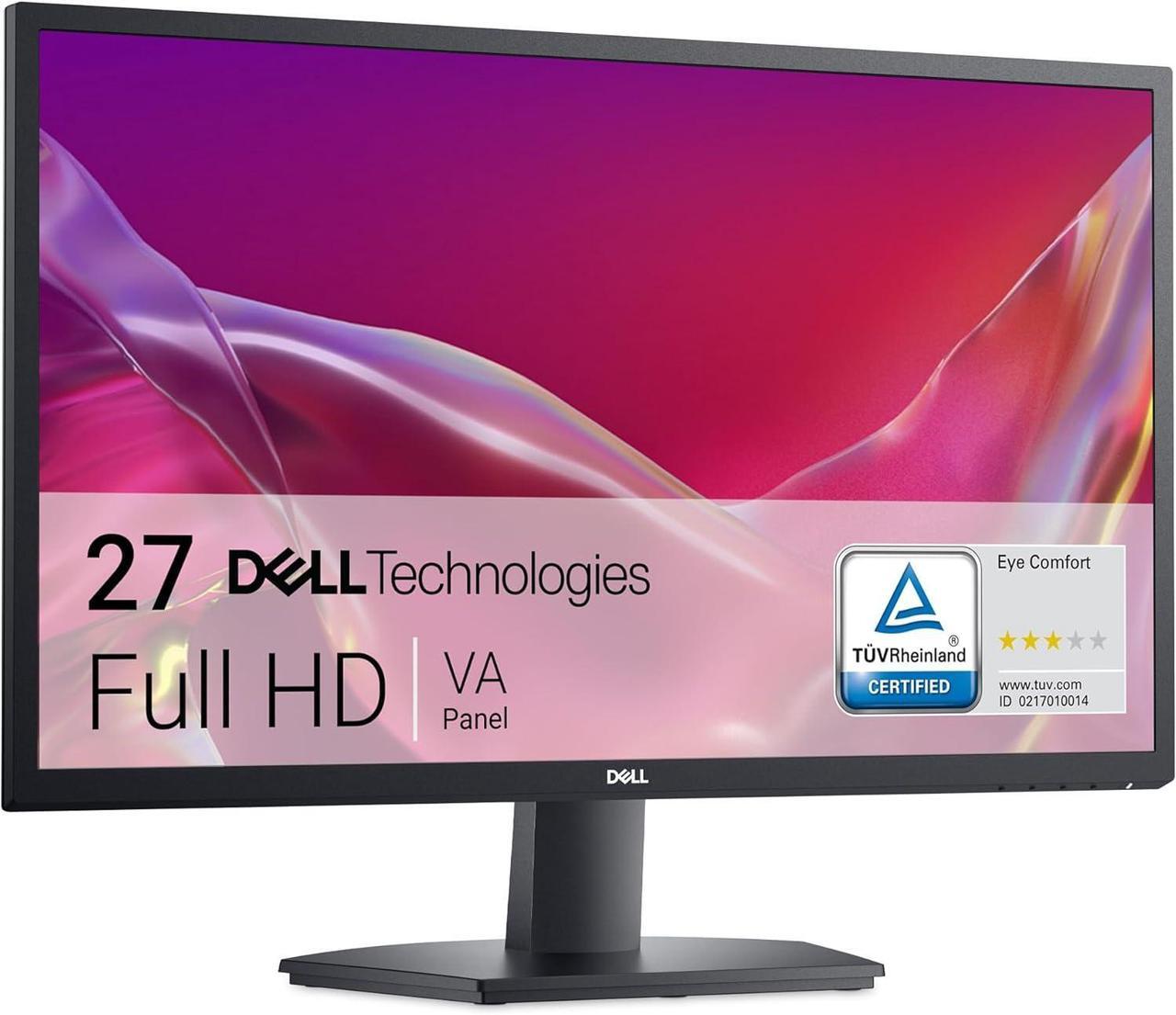 Main image of Dell 27 SE2725H Monitor - 27-Inch Full HD (1920x1080), VA Panel, Tilt Functionality, Certified by TÜV Rheinland for 3-Star Eye Comfort - Black