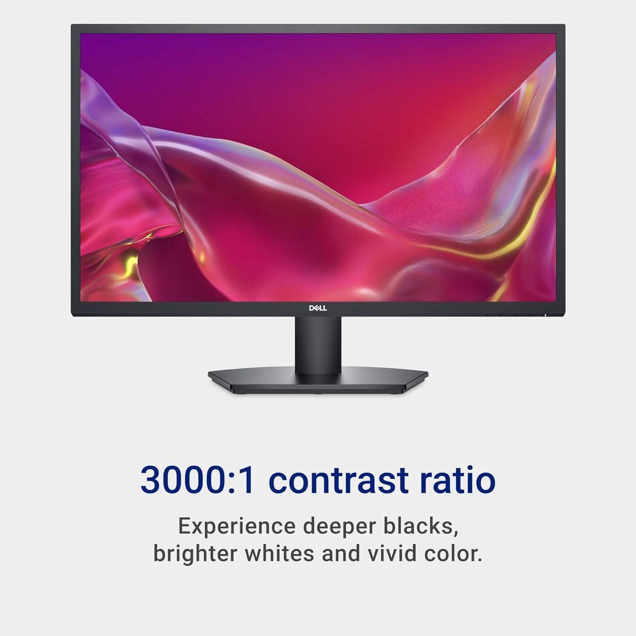 Alt view image 2 of 6 - Dell 27 SE2725H Monitor - 27-Inch Full HD (1920x1080), VA Panel, Tilt Functionality, Certified by TÜV Rheinland for 3-Star Eye Comfort - Black