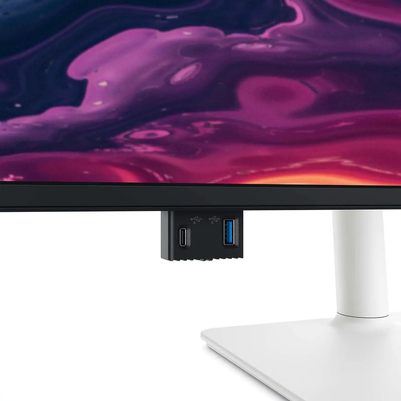 Alt view image 5 of 6 - Dell 27 Plus 4K USB-C Monitor - S2725QC - 27-inch 4K (3840 x 2160) 120Hz 16:9 Display, AMD FreeSync Premium, sRGB 99%, Integrated Speakers, 1500:1 Contrast Ratio, Comfortview Plus - Ash White