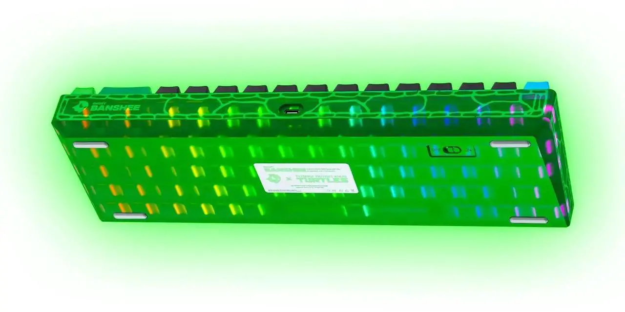 Alt view image 3 of 7 - Banshee K68 Magnetic Switch Keyboard - Teenage Mutant Ninja Turtles (4 Colors in 1)