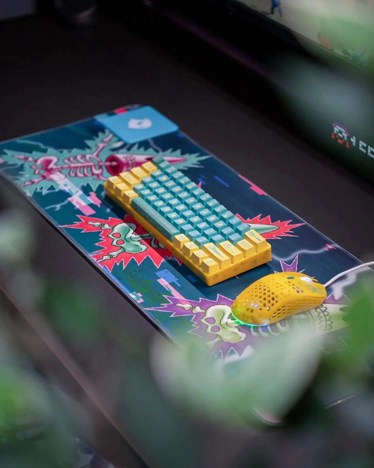 Alt view image 6 of 7 - SpongeBob X Ghost M1 UltraLight Gaming Mouse