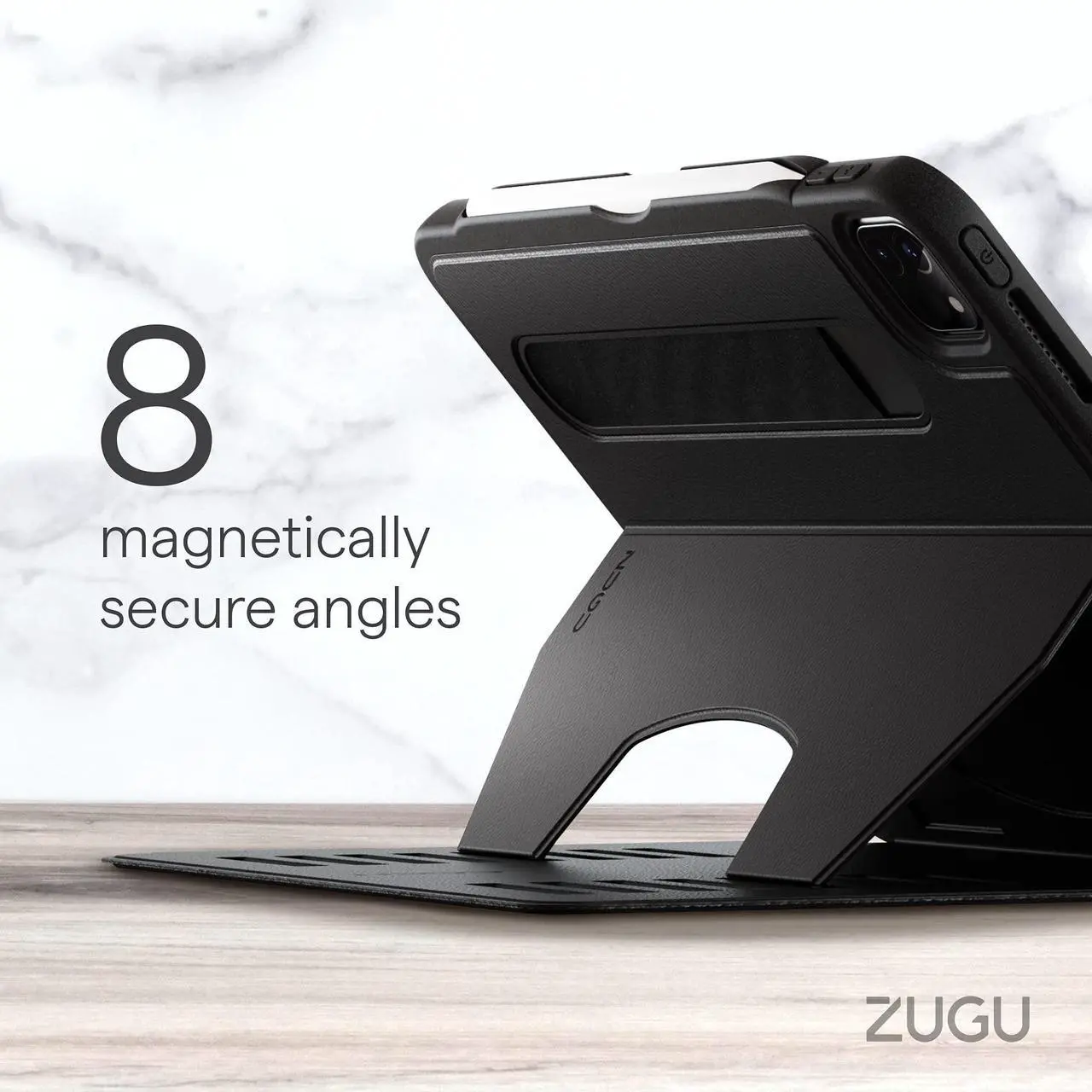 Alt view image 5 of 5 - ZUGU Case iPad Pro 11 Inch Case, 1st/2nd/3rd/4th Generation 2018/2020/2021/2022, Slim Protective Cover, Wireless Apple Pencil Charging, Convenient Magnetic Stand. Sleep/Wake Cover, Berry Purple