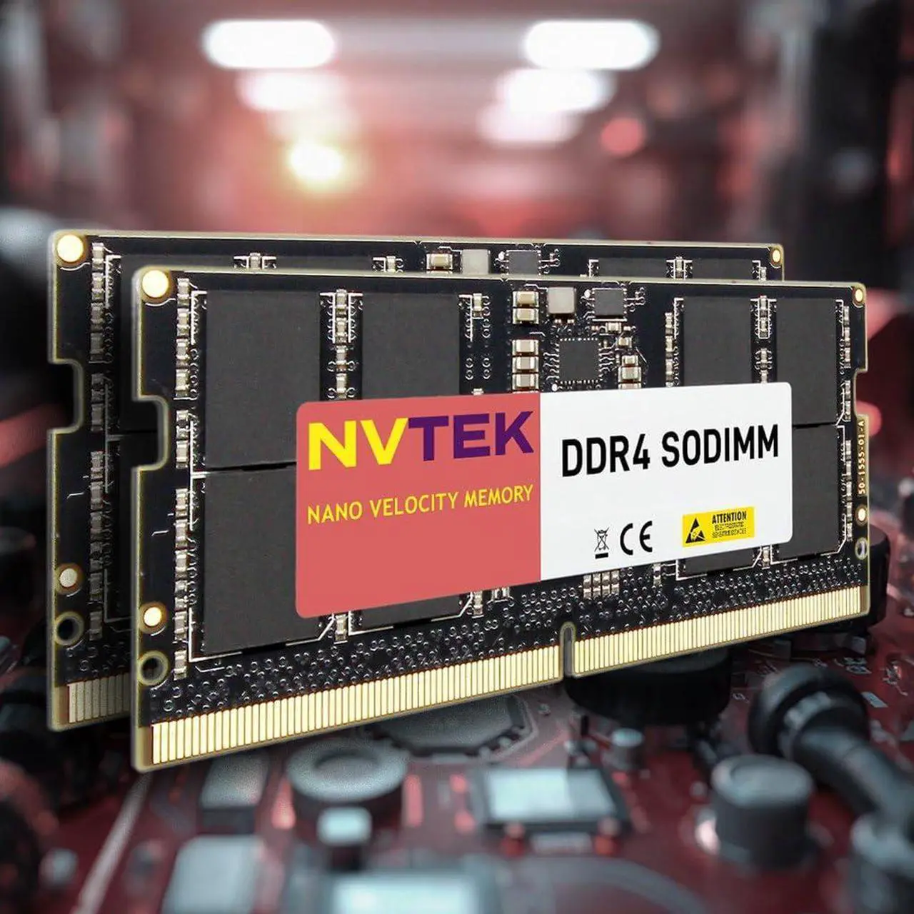 Alt view image 2 of 5 - NVTEK 64GB (2X32GB) DDR4 3200MHZ PC4-25600 SODIMM 2Rx8 1.2V CL22 260-PIN Non-ECC Laptop PC Computer Memory KIT