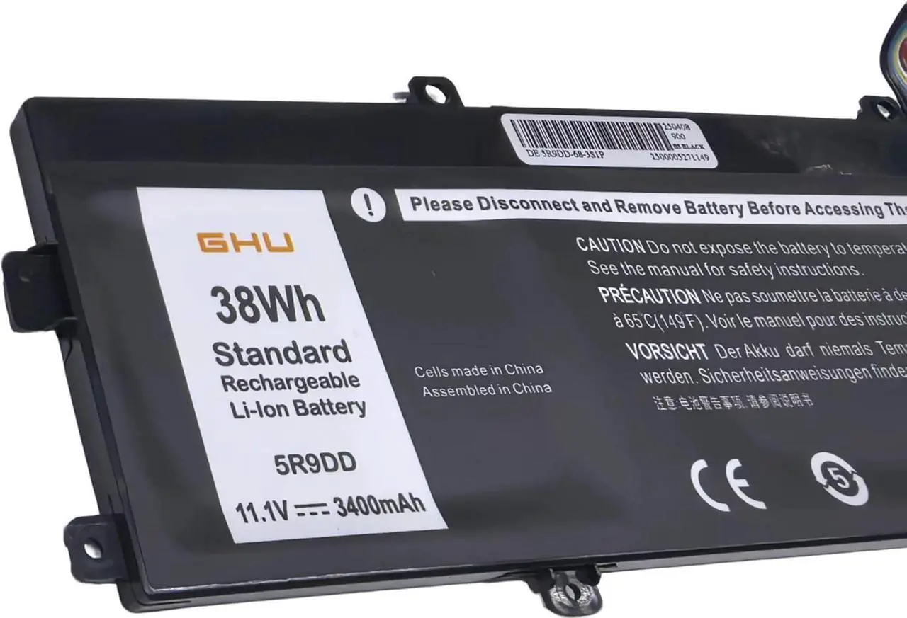 Alt view image 4 of 7 - GHU New 38 Wh 5R9DD Battery Compatible with Dell Latitude Chromebook 11 (3120) P22T Series Fits P/N KTCCN 0KTCCN XKPD0 P22T001