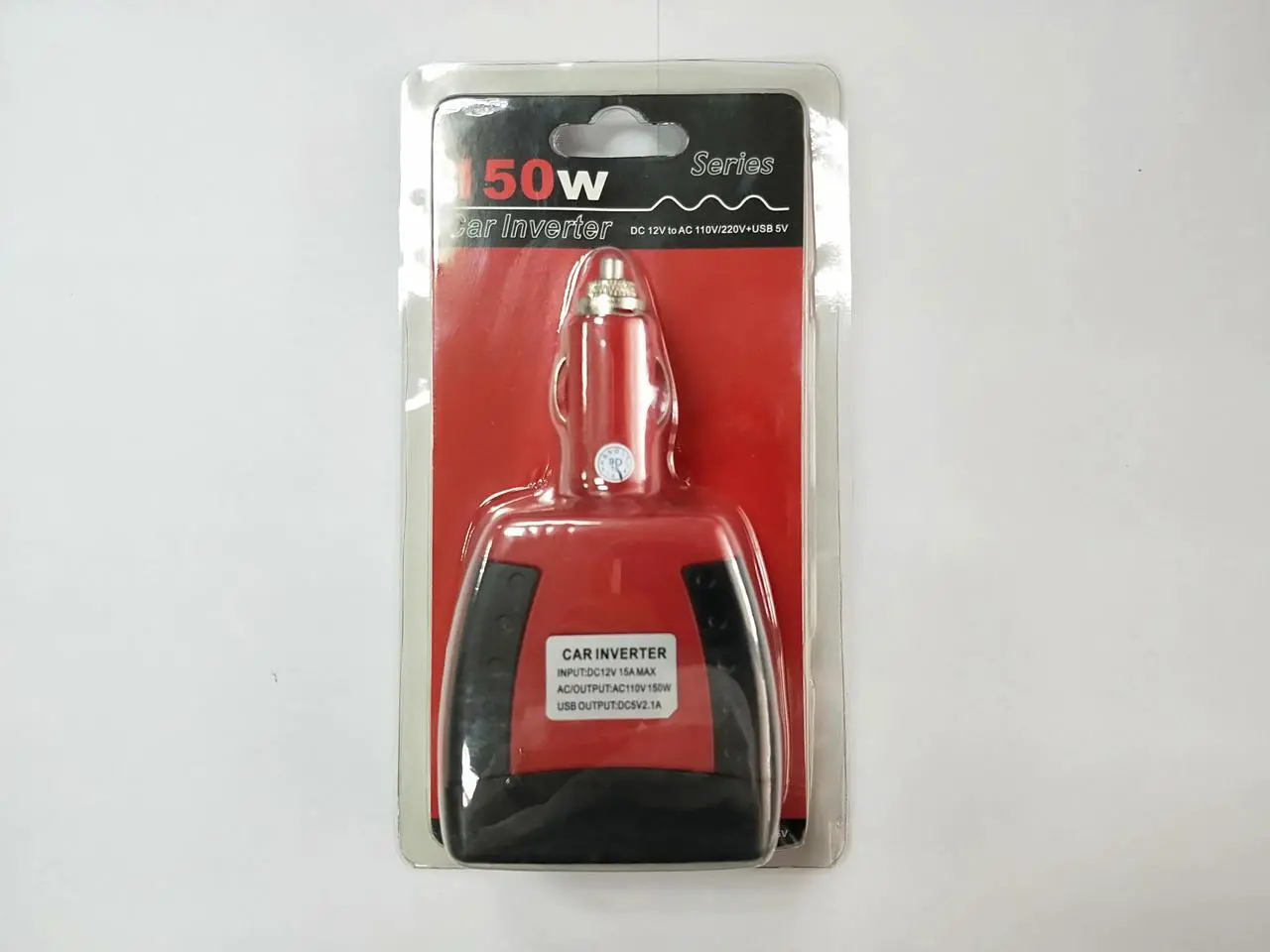 Alt view image 5 of 7 - 150W Car Power Inverter Laptop Phone Charger DC12V to AC110V Adapter + USB 5v output Car Cigarette