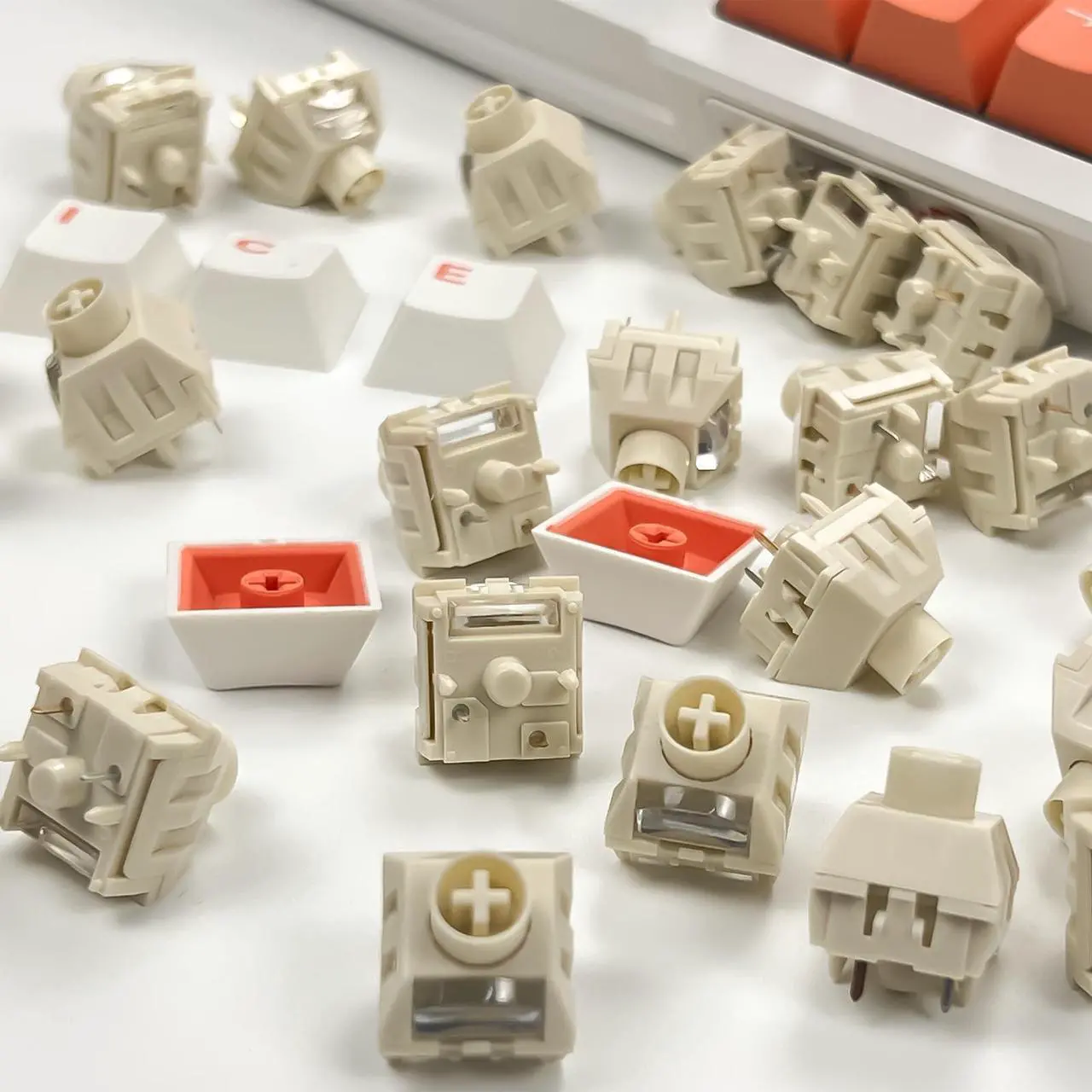 Alt view image 4 of 5 - Kailh Box Ice Cream Pro Max Keyboard Switches,Pre-Lubed Linear 5-pin 45gf RGB SMD Switch for Mechanical Keyboard(Ice Cream 45Pcs)
