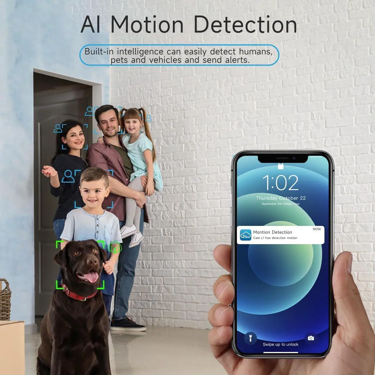 Alt view image 5 of 5 - 4PC Indoor Security Cameras, Window Camera with Magnetic Mount, 2K Wifi Cameras for Home Security with 24/7 Playback, AI Motion Detection, Color Night Vision, 2-Way Audio, Cloud/SD, Works Alexa