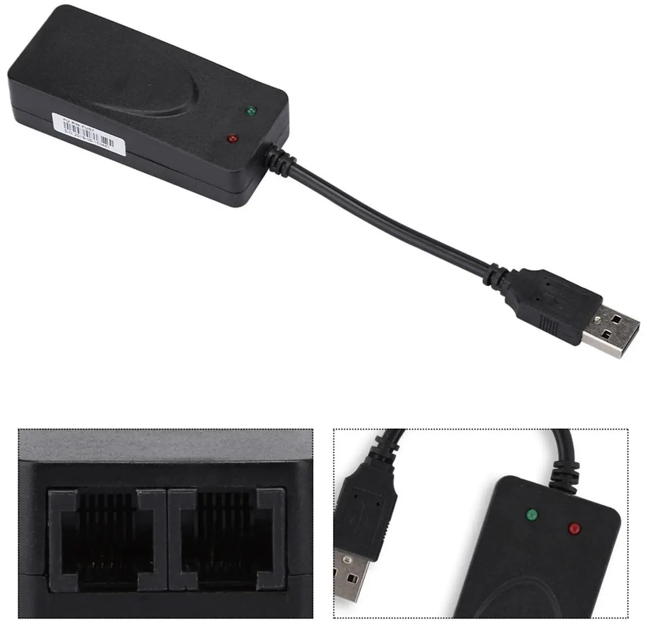 Alt view image 2 of 4 - Aatraay 56K Modem 56K External Modem 11×8×3 Fax Modem Dual Port Usb2.0 56K External Modem Driver for 7 8 10