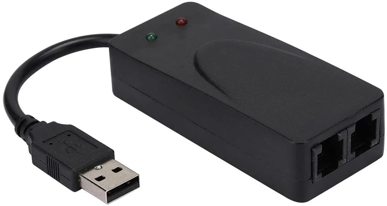 Alt view image 4 of 4 - Aatraay 56K Modem 56K External Modem 11×8×3 Fax Modem Dual Port Usb2.0 56K External Modem Driver for 7 8 10