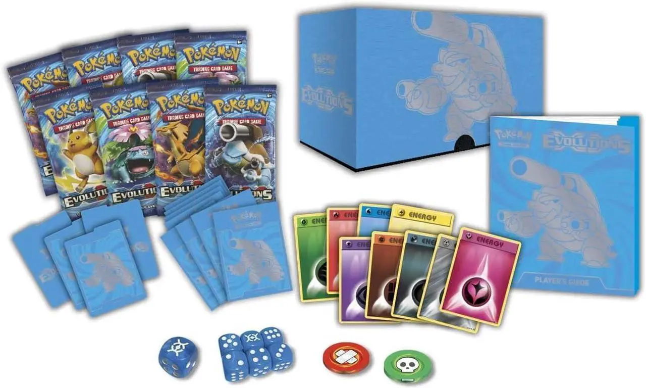 Alt view image 2 of 3 - Pokemon TCG: XY Evolutions Elite Trainer Box [Mega Blastoise]