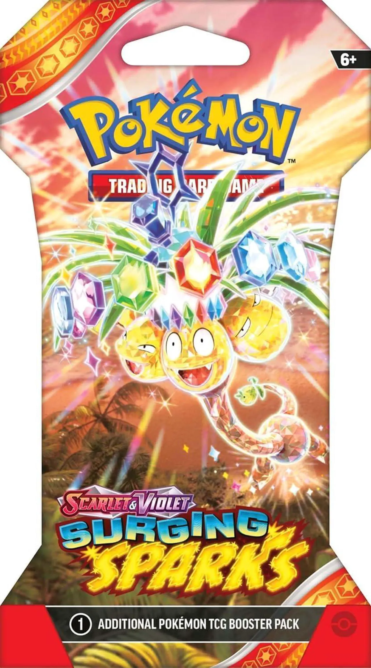 Alt view image 2 of 5 - Pokemon TCG: Scarlet & Violet - Surging Sparks Sleeved Booster Pack - Random Artwork
