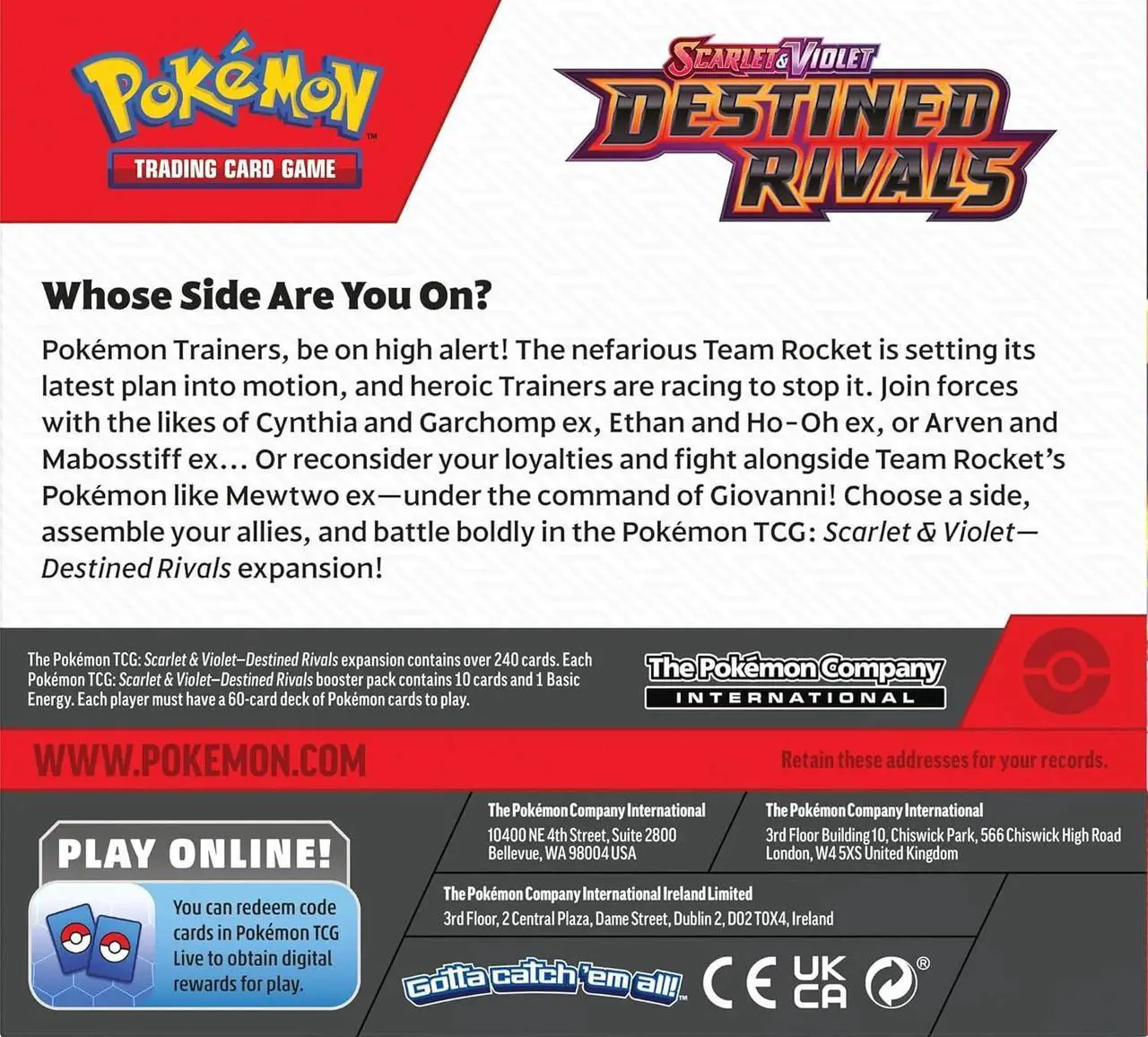 Alt view image 4 of 5 - Pokemon TCG: Scarlet & Violet - Destined Rivals Booster Box