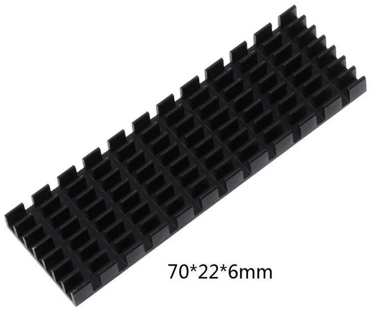 Alt view image 4 of 7 - Gold  for .2 2280 SSD Heatsink Aluminum Alloy Hard Drive Disk Radiator for M2 NVME PC J60A