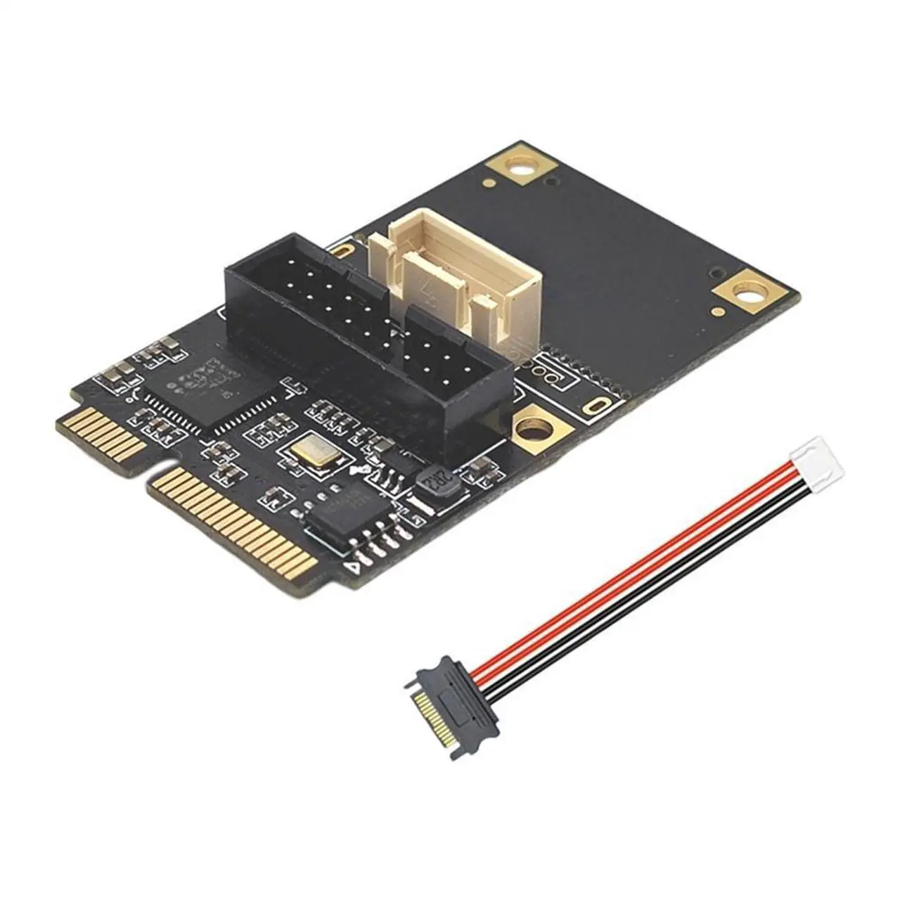 Main image of Mini PCIE to 19n Dual Port USB3.0 Adapter Expansion Card Adapter Board Mini PCI to USB 3.0 5Gbps Conversion Board