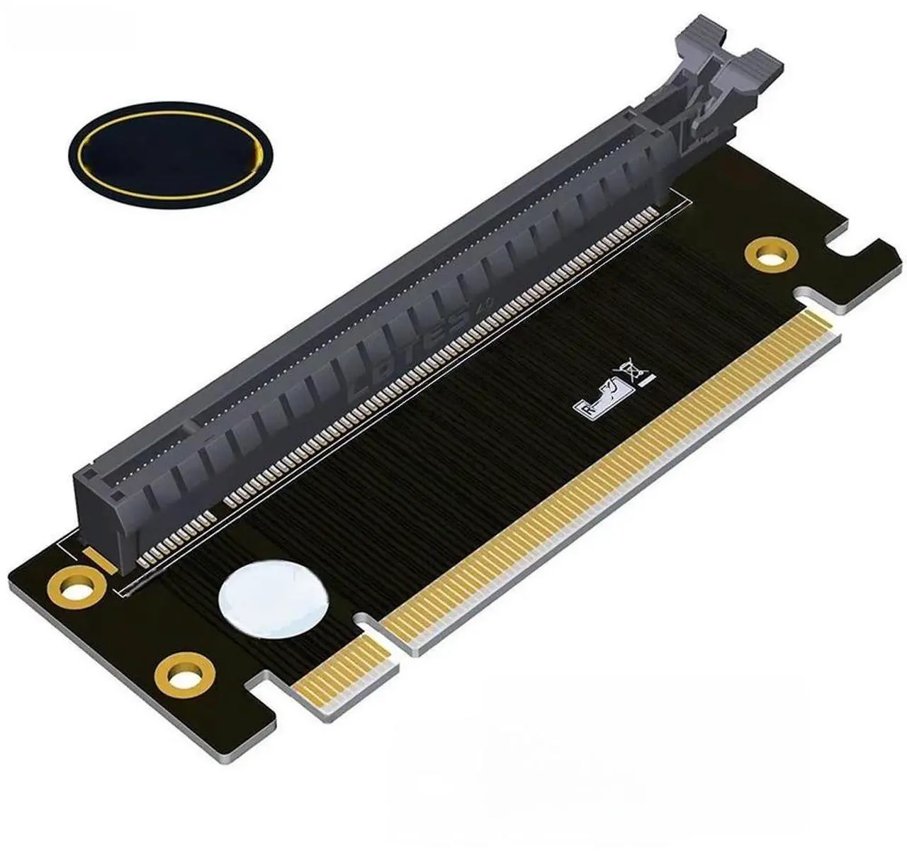 Main image of FOR PCI Express 4.0 16X Riser Card PCI-E to PCI-E 16X Slot 90 Degree Connectors High Speed PCIE X16 Convert Adapter for 1U 2U Server